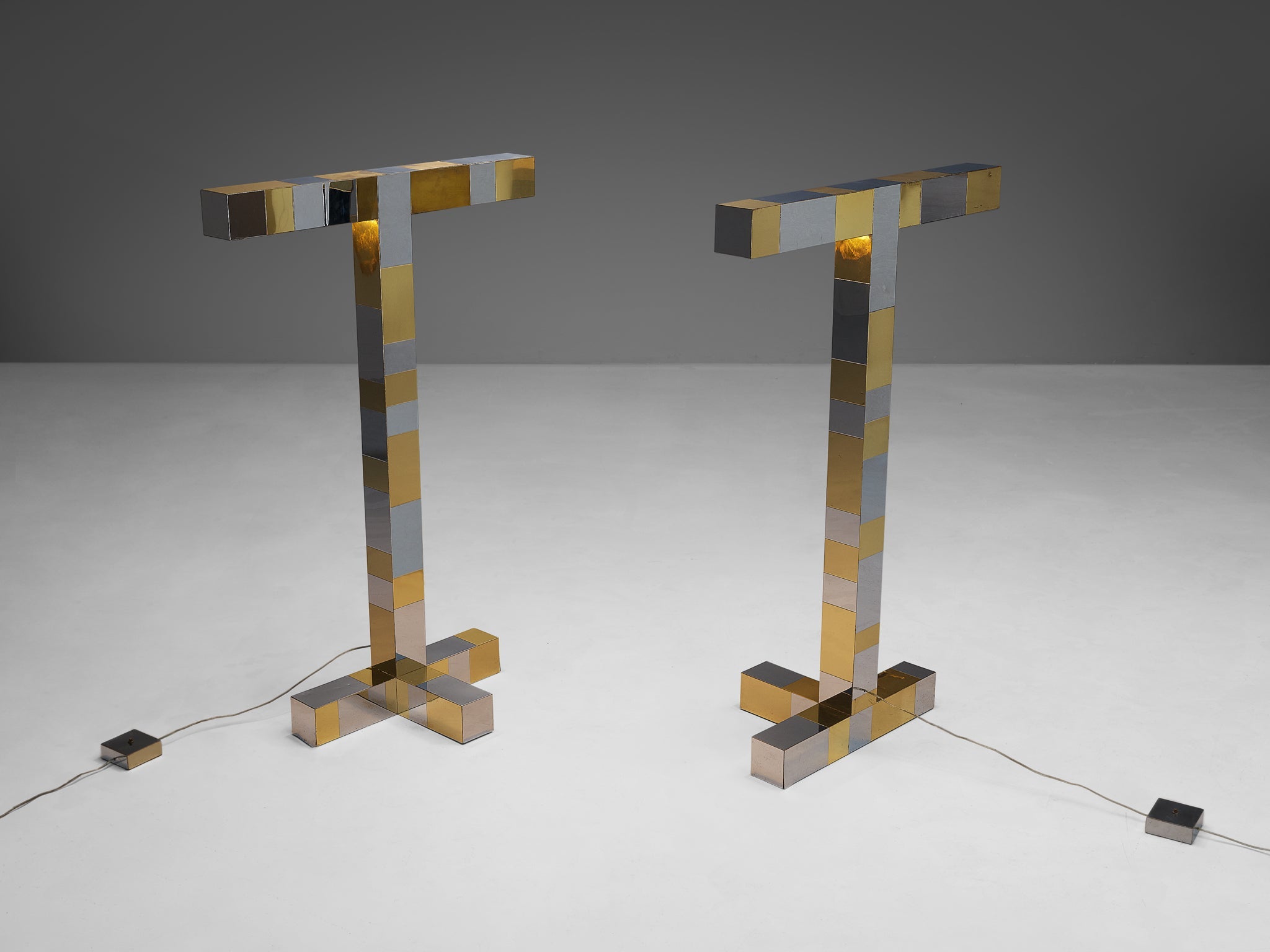 Paul Evans for Directional 'Cityscape' Floor Lamps lighting Morentz