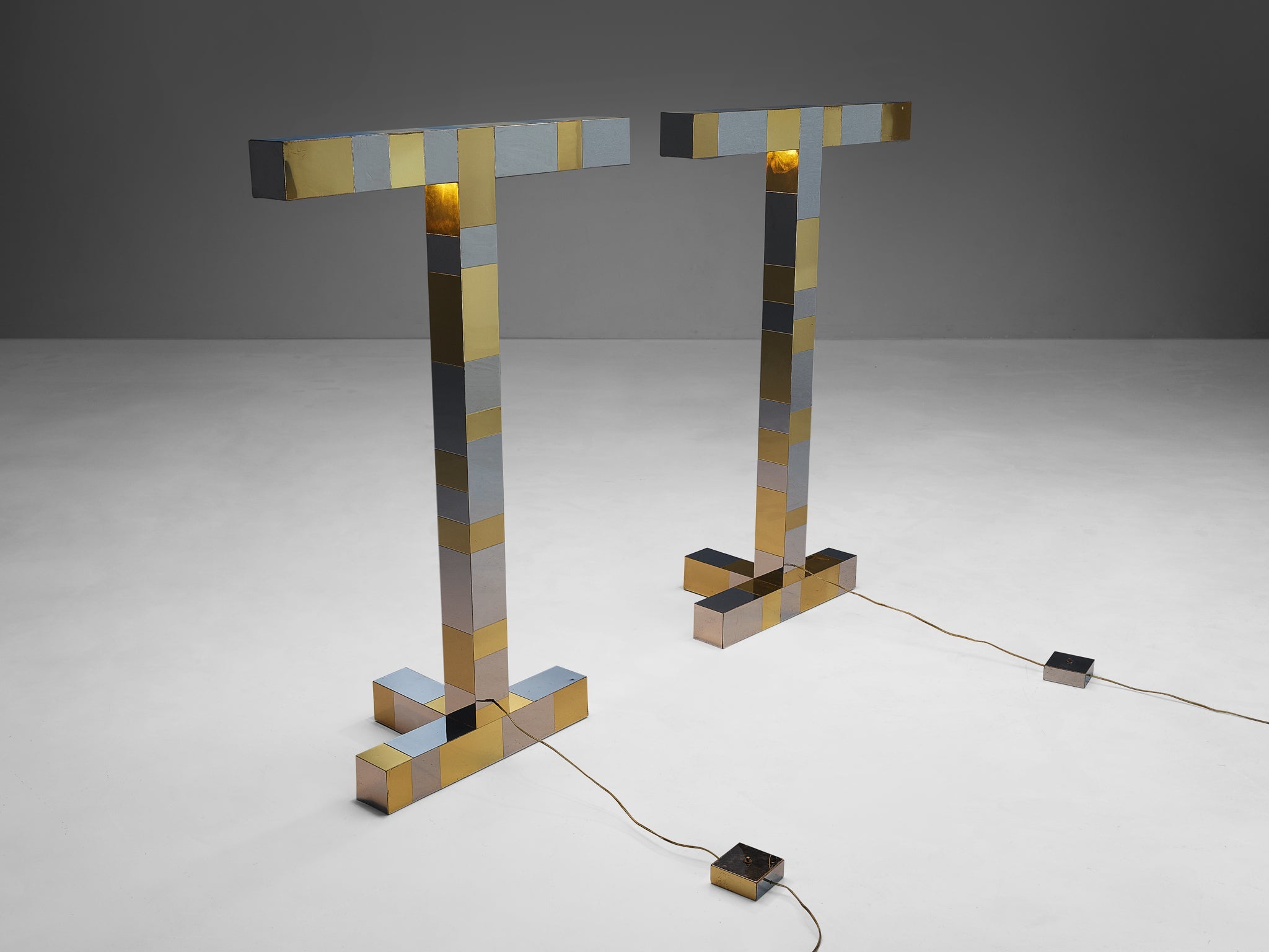 Paul Evans for Directional 'Cityscape' Floor Lamps lighting Morentz
