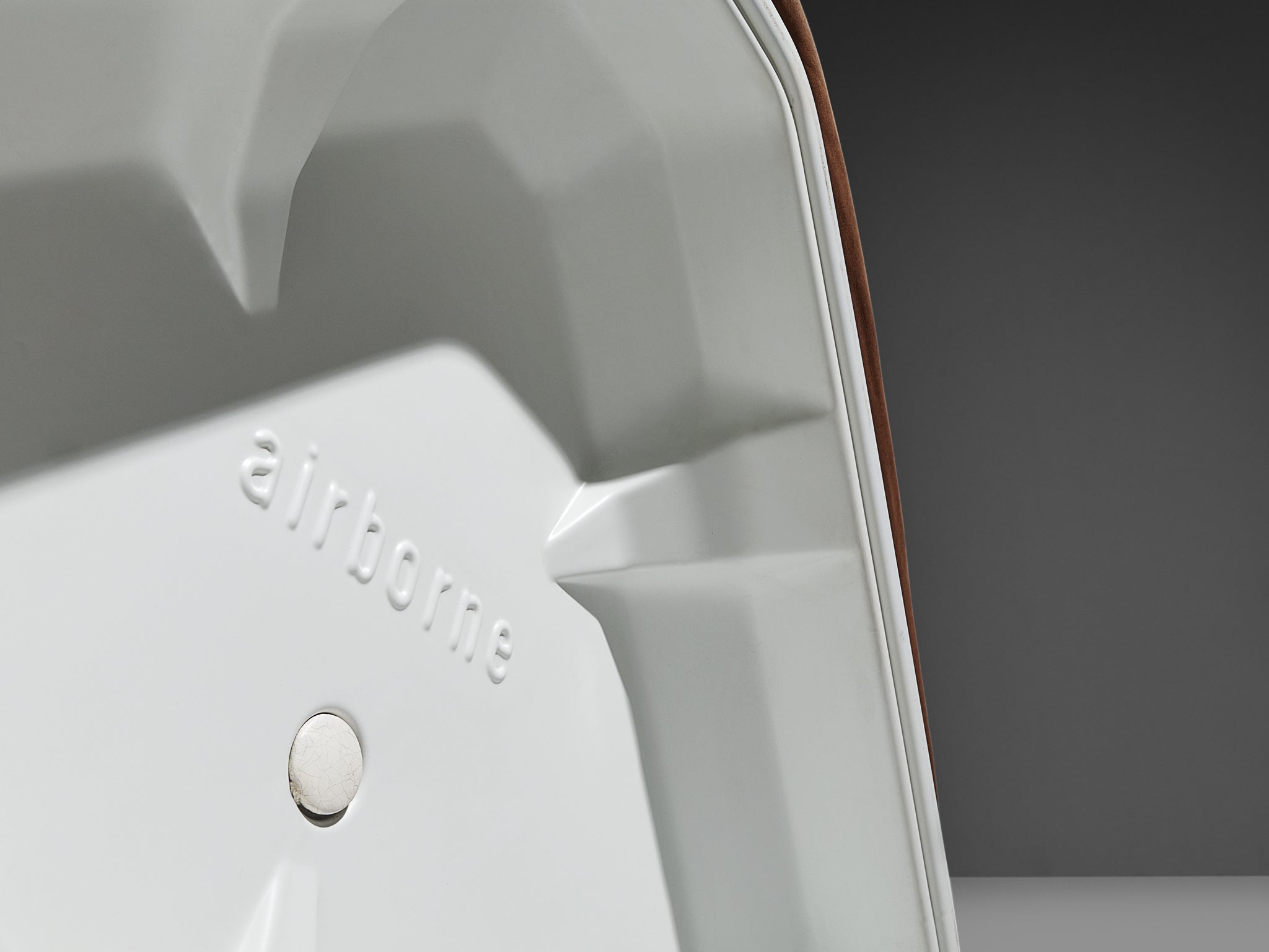 Airborne Sectional Sofa 'Patate' in Brown Suede seating Morentz