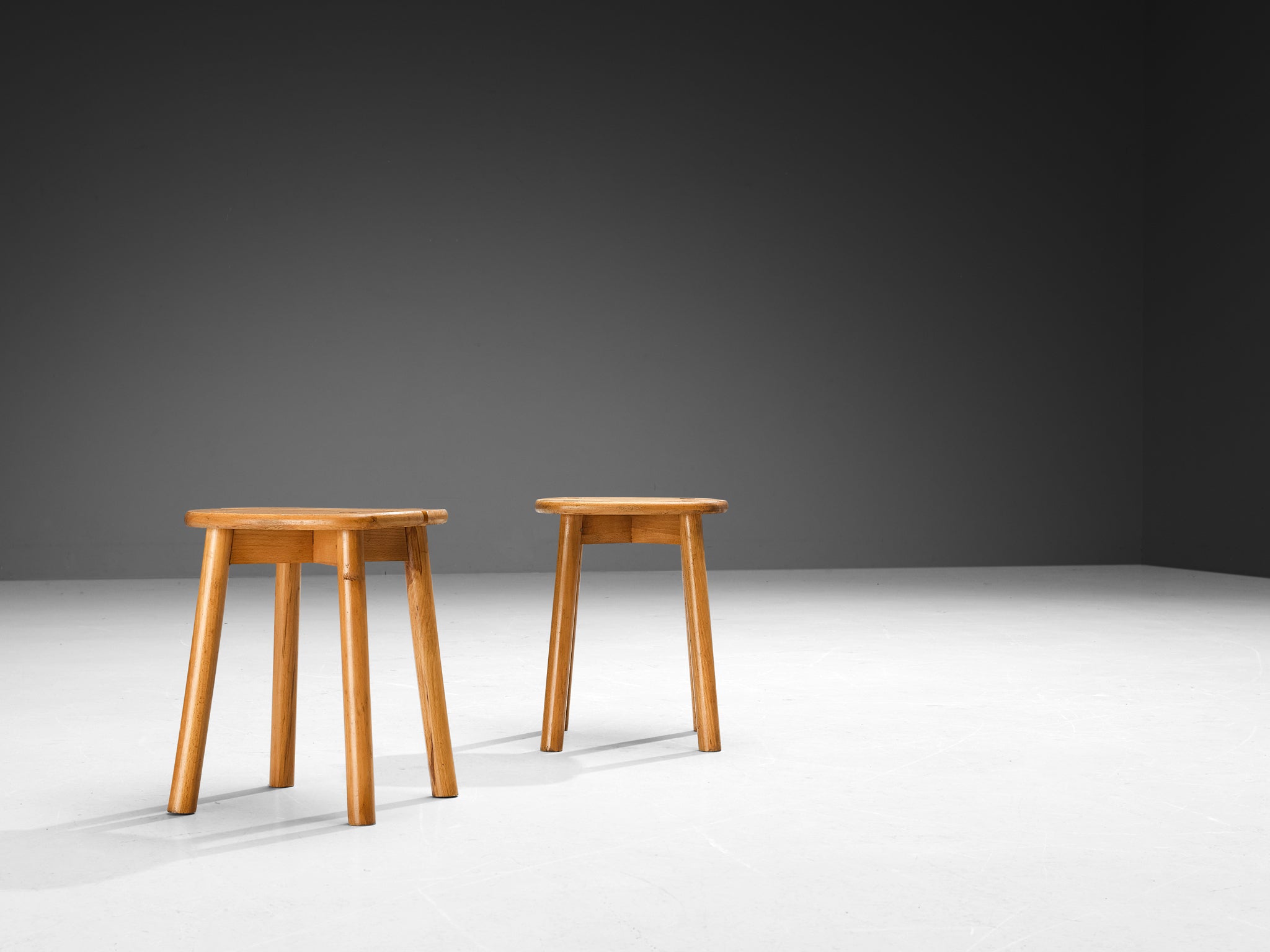 Pierre Gautier-Delaye Stools in Wood Seating Morentz