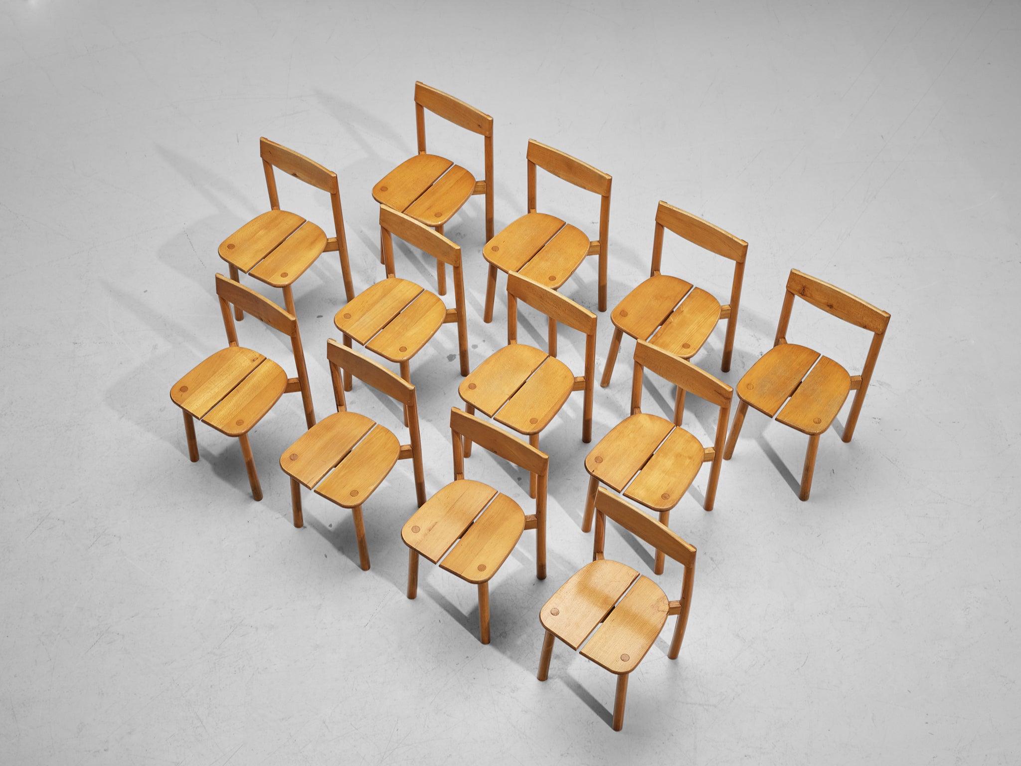 Pierre Gautier-Delaye Set of Twelve Dining Chairs Seating Morentz