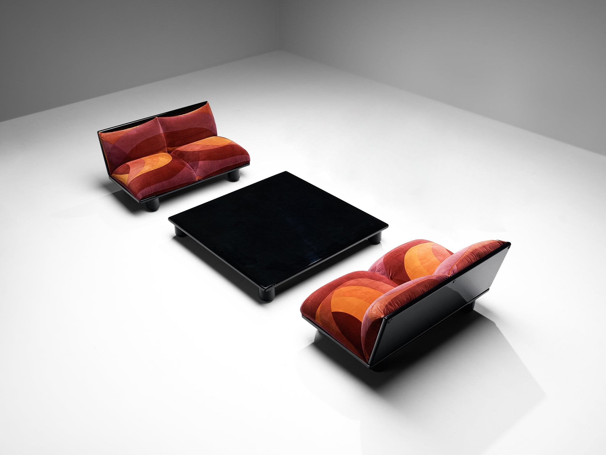 Carlo Bartoli for Rossi di Albizzate 'Blop' Lounge Set in Original Fabric Seating Morentz