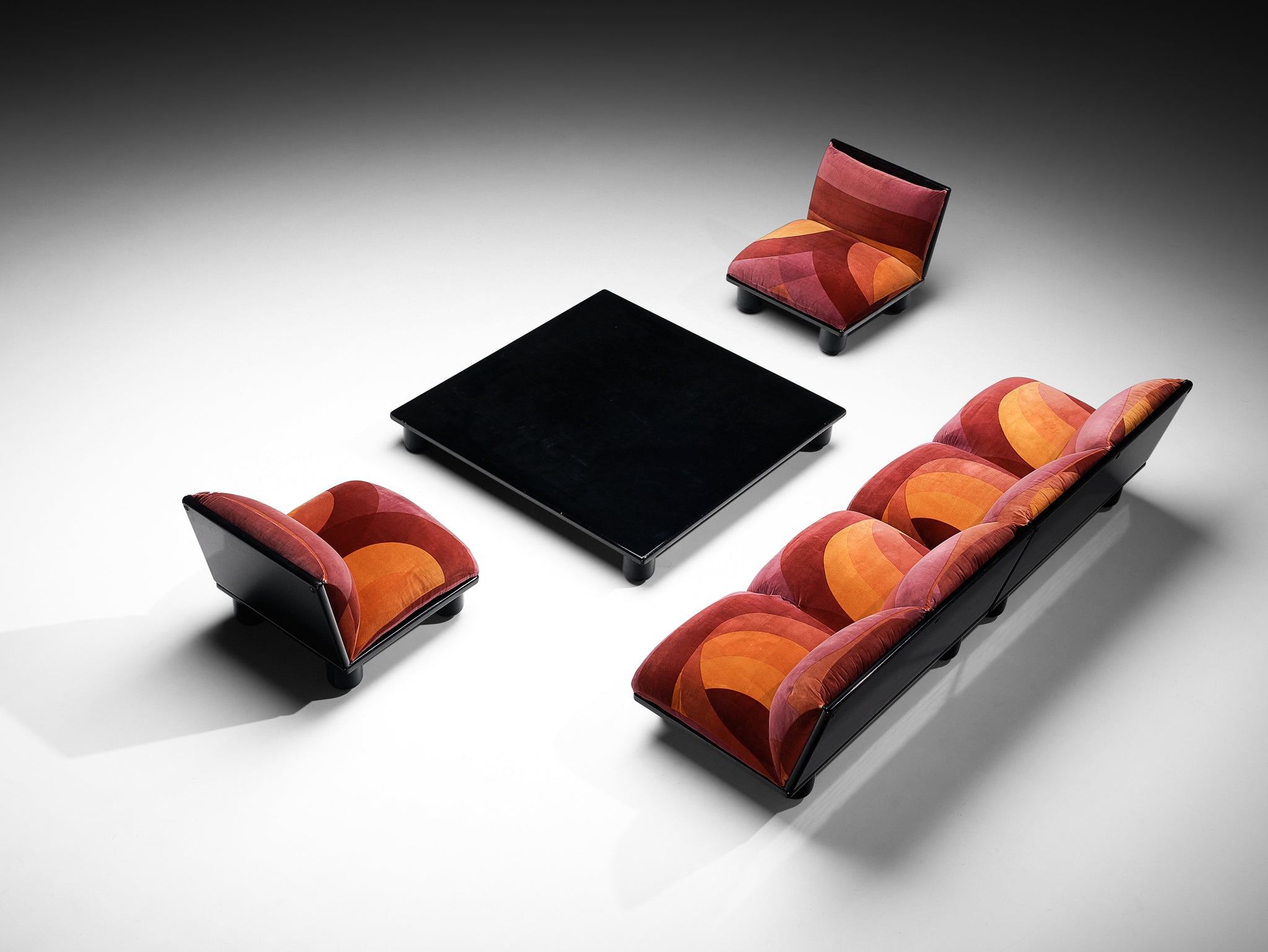 Carlo Bartoli for Rossi di Albizzate 'Blop' Lounge Chairs in Original Fabric Seating Morentz