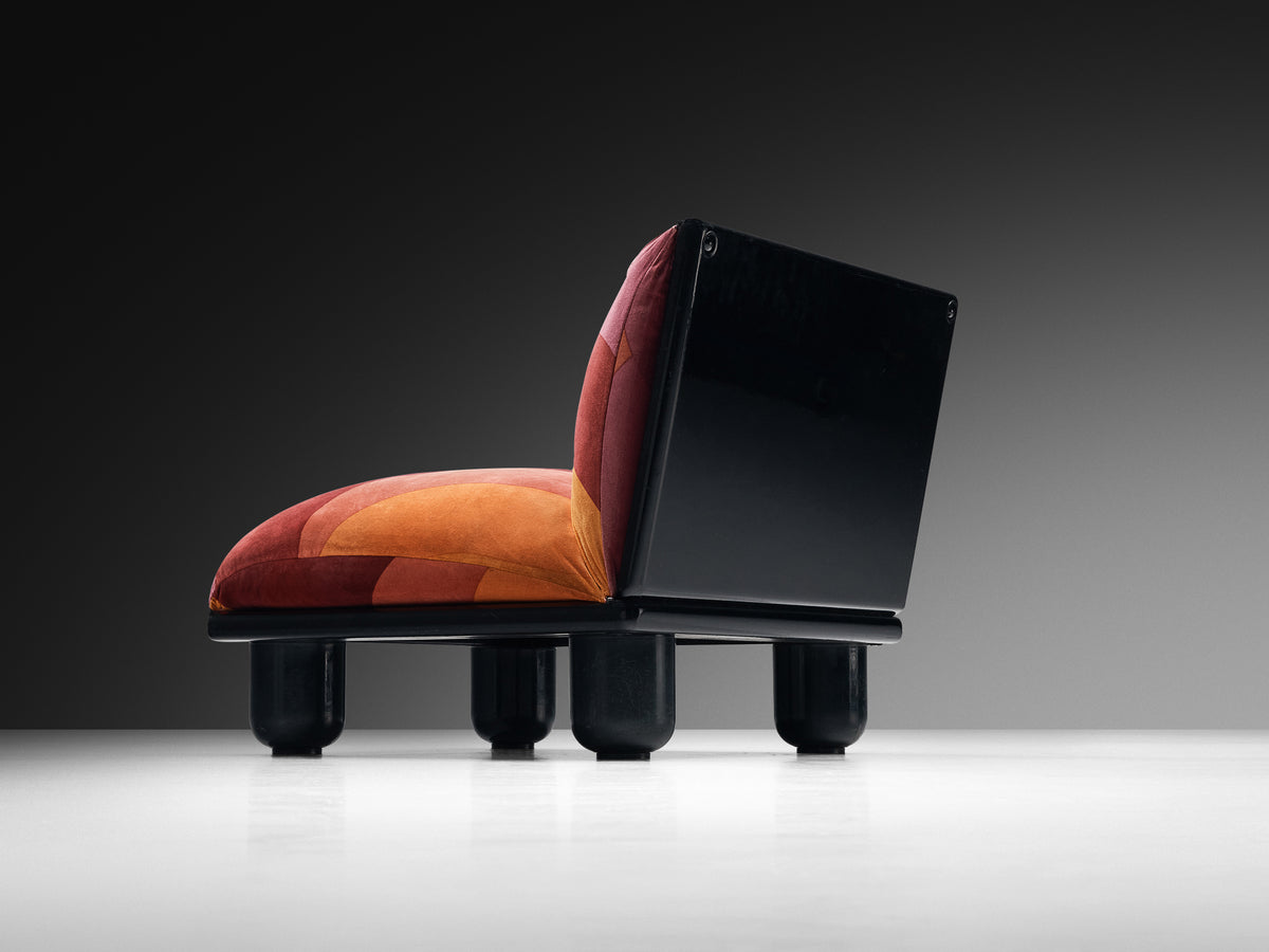Carlo Bartoli for Rossi di Albizzate 'Blop' Lounge Chairs in Original Fabric Seating Morentz