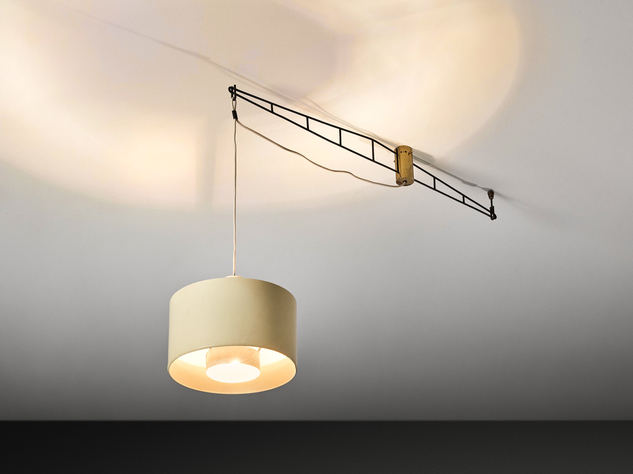 Stunning Stilnovo Chandelier in Metal and Brass