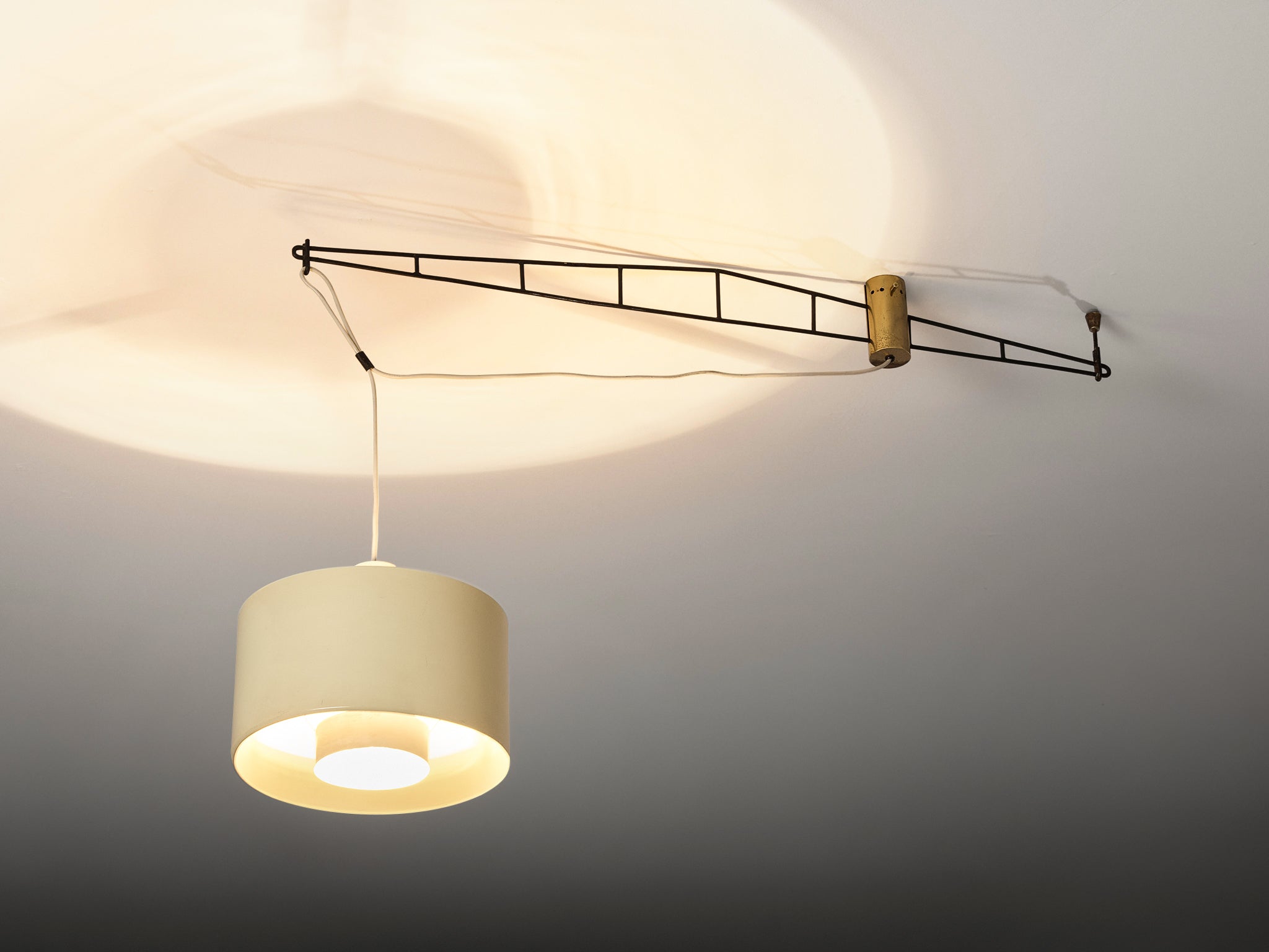 Stunning Stilnovo Chandelier in Metal and Brass