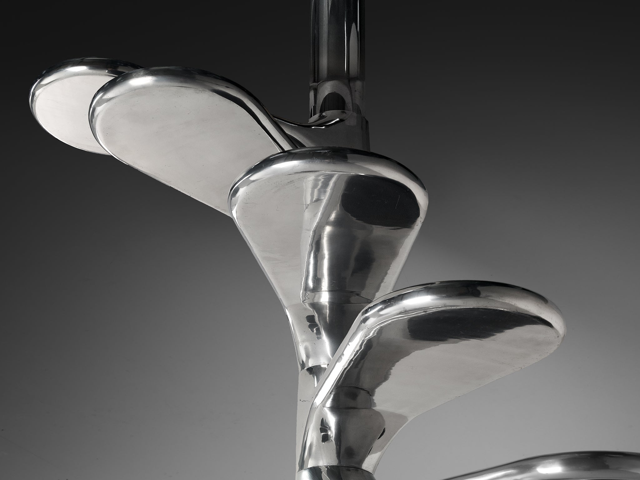 Roger Tallon Sculptural 'Helicoid' Staircase Building and Garden Elements Morentz