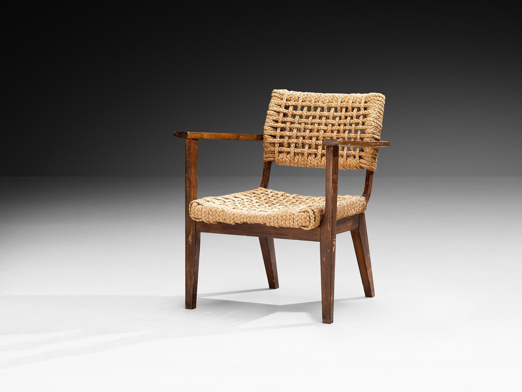 Adrian & Frida Minet for Vibo Armchair in Wicker Straw seating Morentz