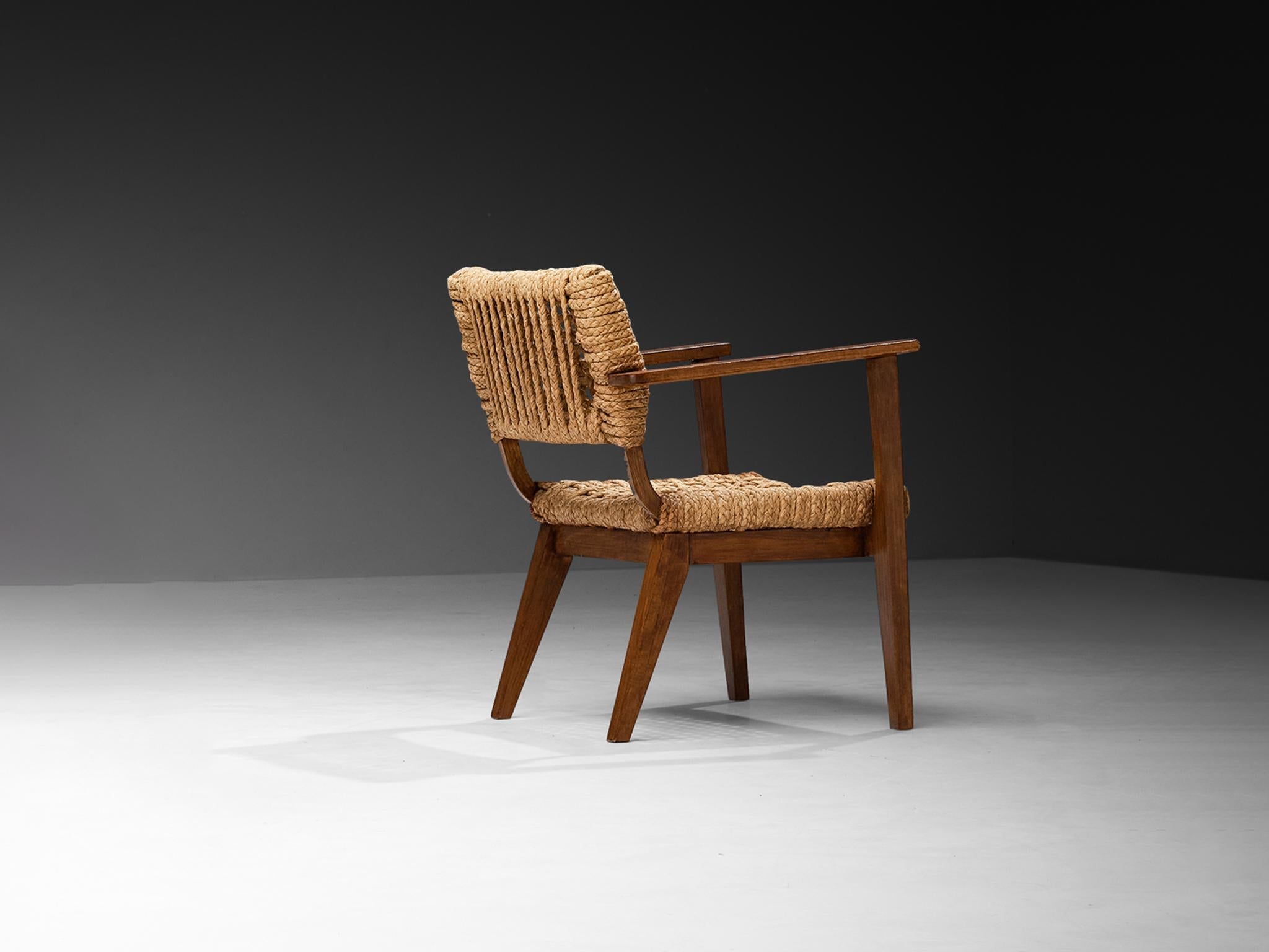 Adrian & Frida Minet for Vibo Armchair in Wicker Straw seating Morentz