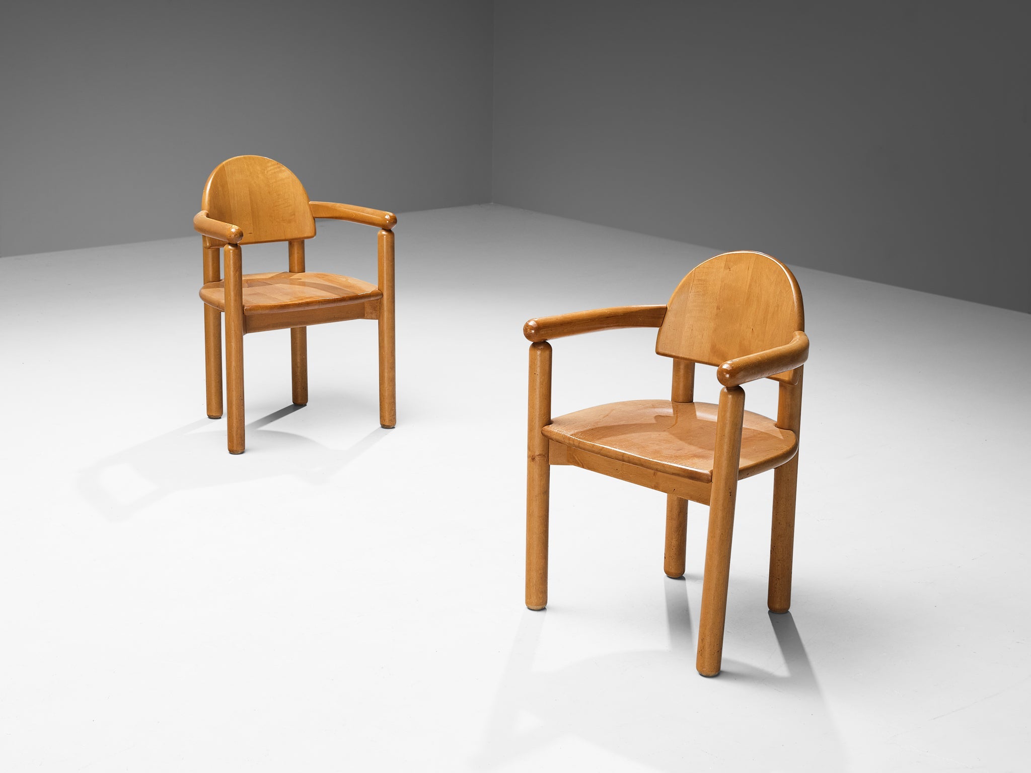 Rainer Daumiller Set of Eight Dining Chairs in Pine seating Morentz