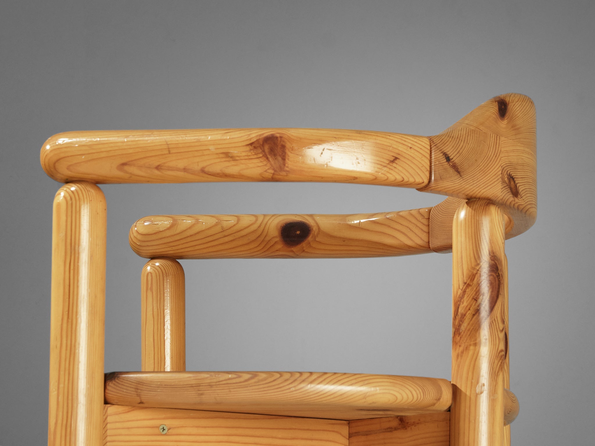 Rainer Daumiller Pair of Dining Chairs in Pine seating Morentz