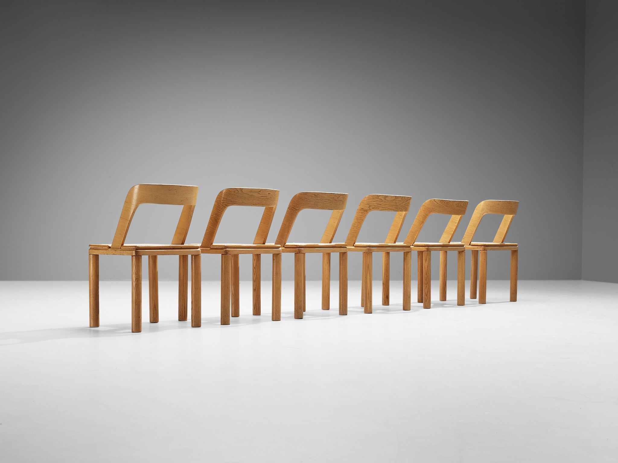 RB Rossana Set of Six Dining Chairs in Cane and Ash seating Morentz