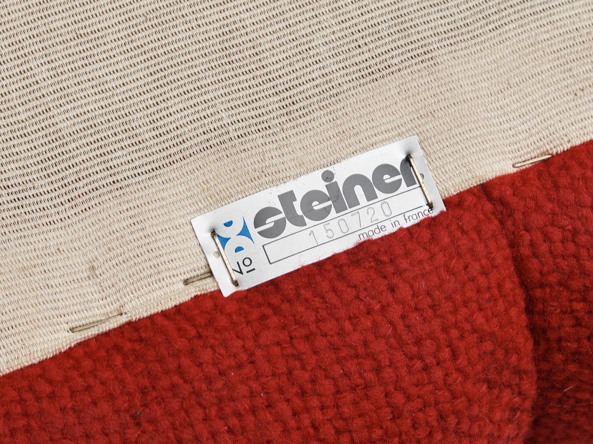 Kwok Hoi Chan for Steiner 'Chromatic' Modular Sofa in Red Purple Colors seating Morentz