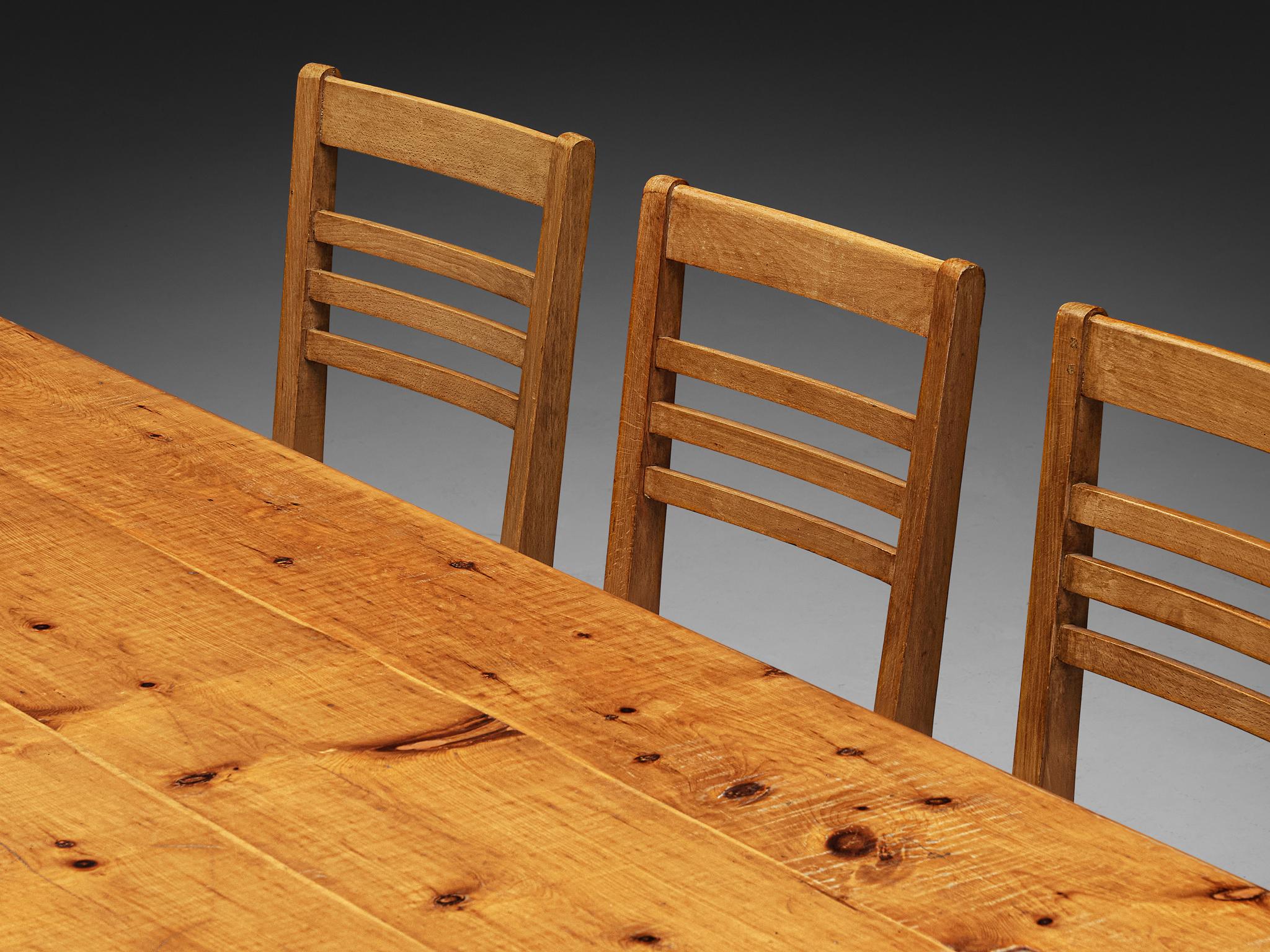 Dining Set with Adrien Audoux & Frida Minet Chairs and Rivadossi Table seating Morentz