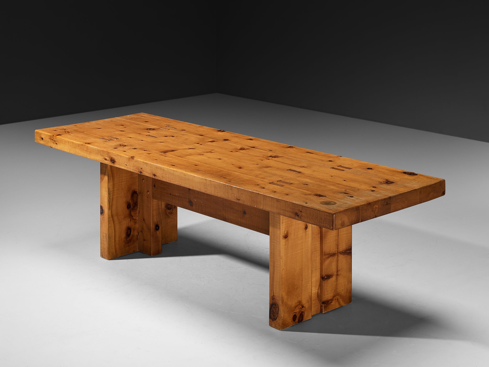 Giuseppe Rivadossi for Officina Rivadossi Large Dining Table in Pine Tables Morentz