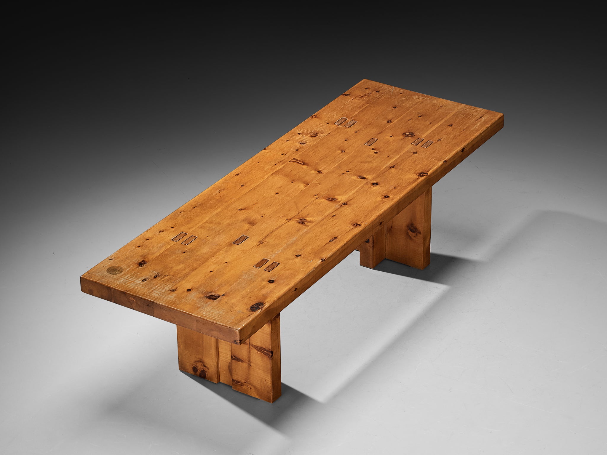 Giuseppe Rivadossi for Officina Rivadossi Large Dining Table in Pine Tables Morentz