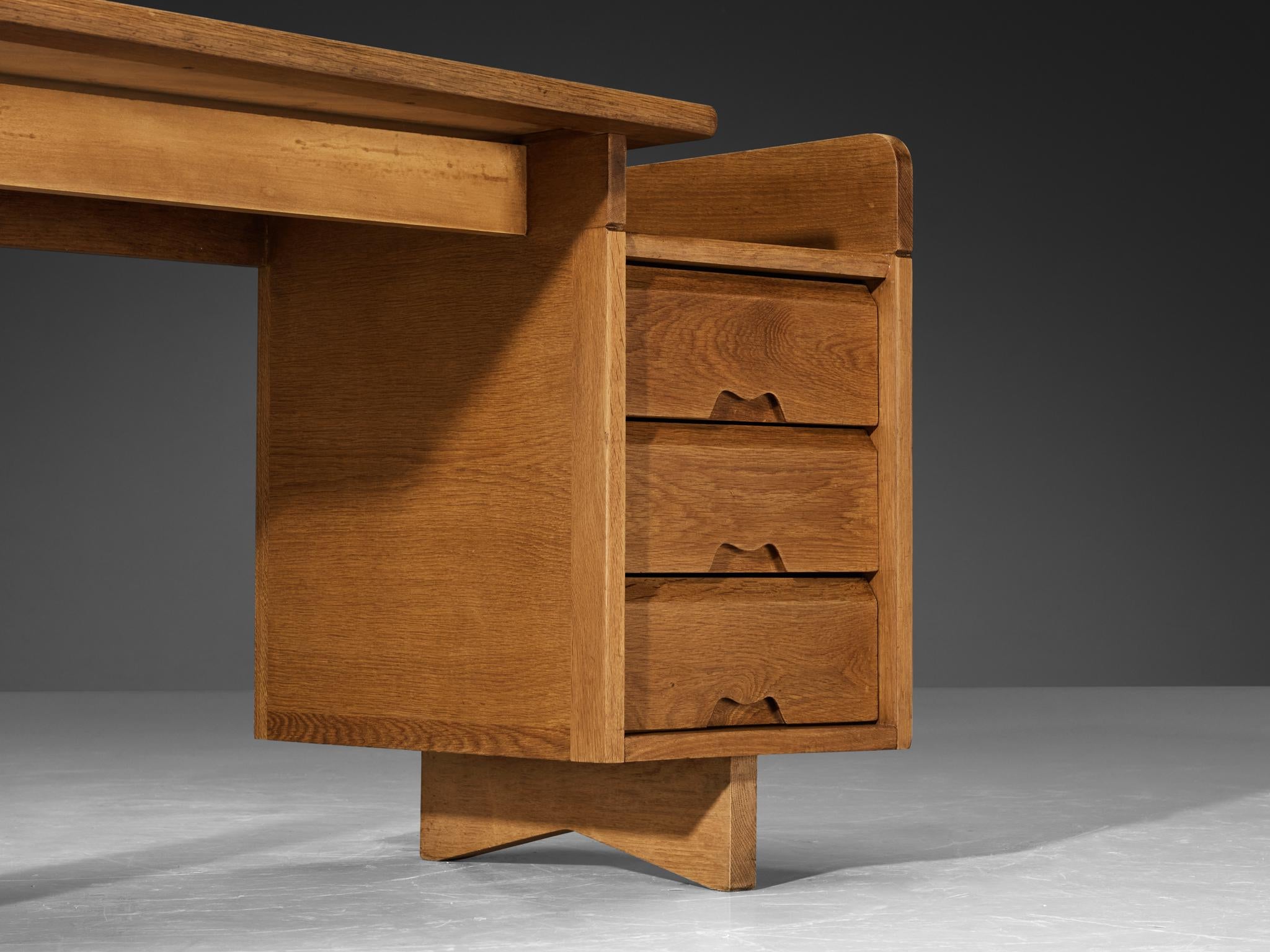 Guillerme & Chambron Writing Desk in Oak tables Morentz