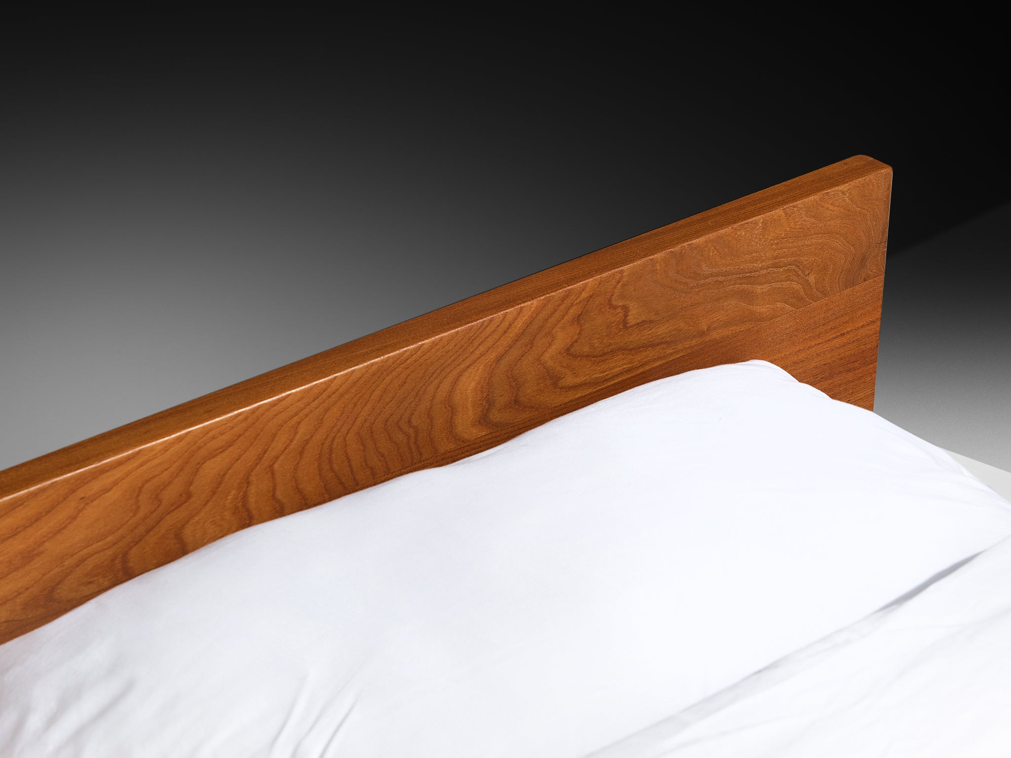 Early Pierre Chapo 'Godot' Queen Bed in Solid Elm More Furniture and Collectibles Morentz