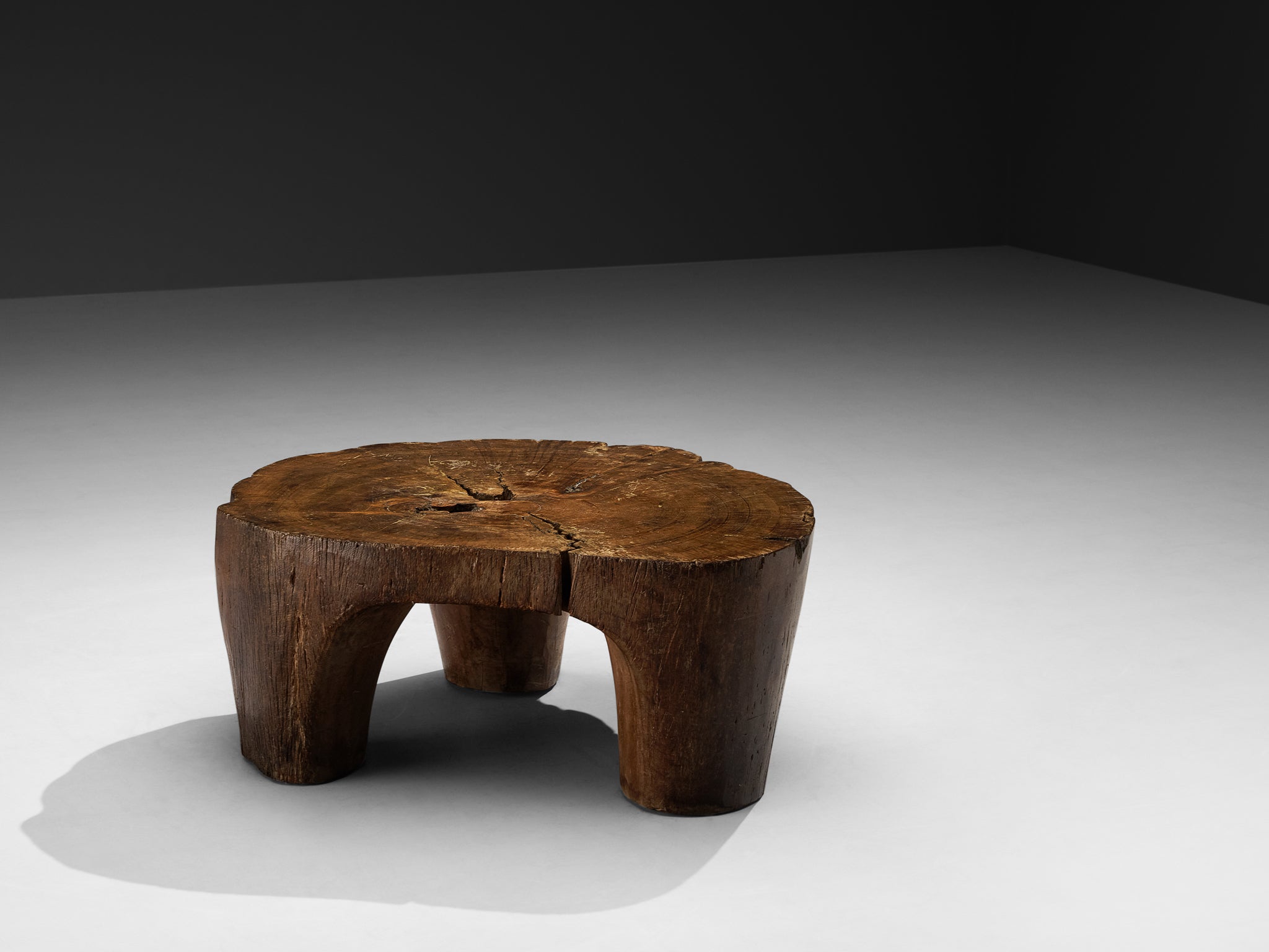 José Zanine Caldas Hand-Carved Coffee Table in Brazilian Hardwood Tables Morentz