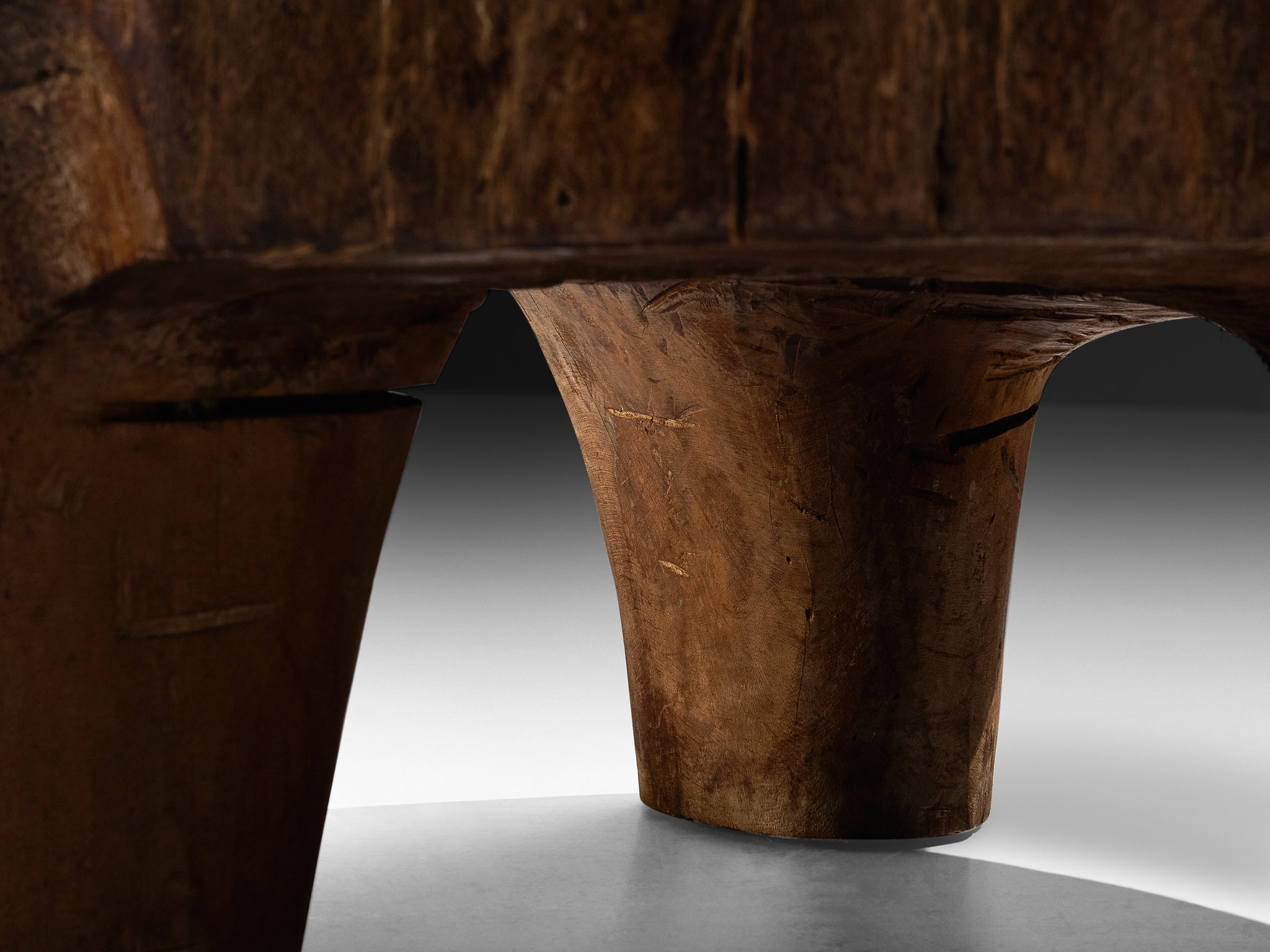 José Zanine Caldas Hand-Carved Coffee Table in Brazilian Hardwood Tables Morentz