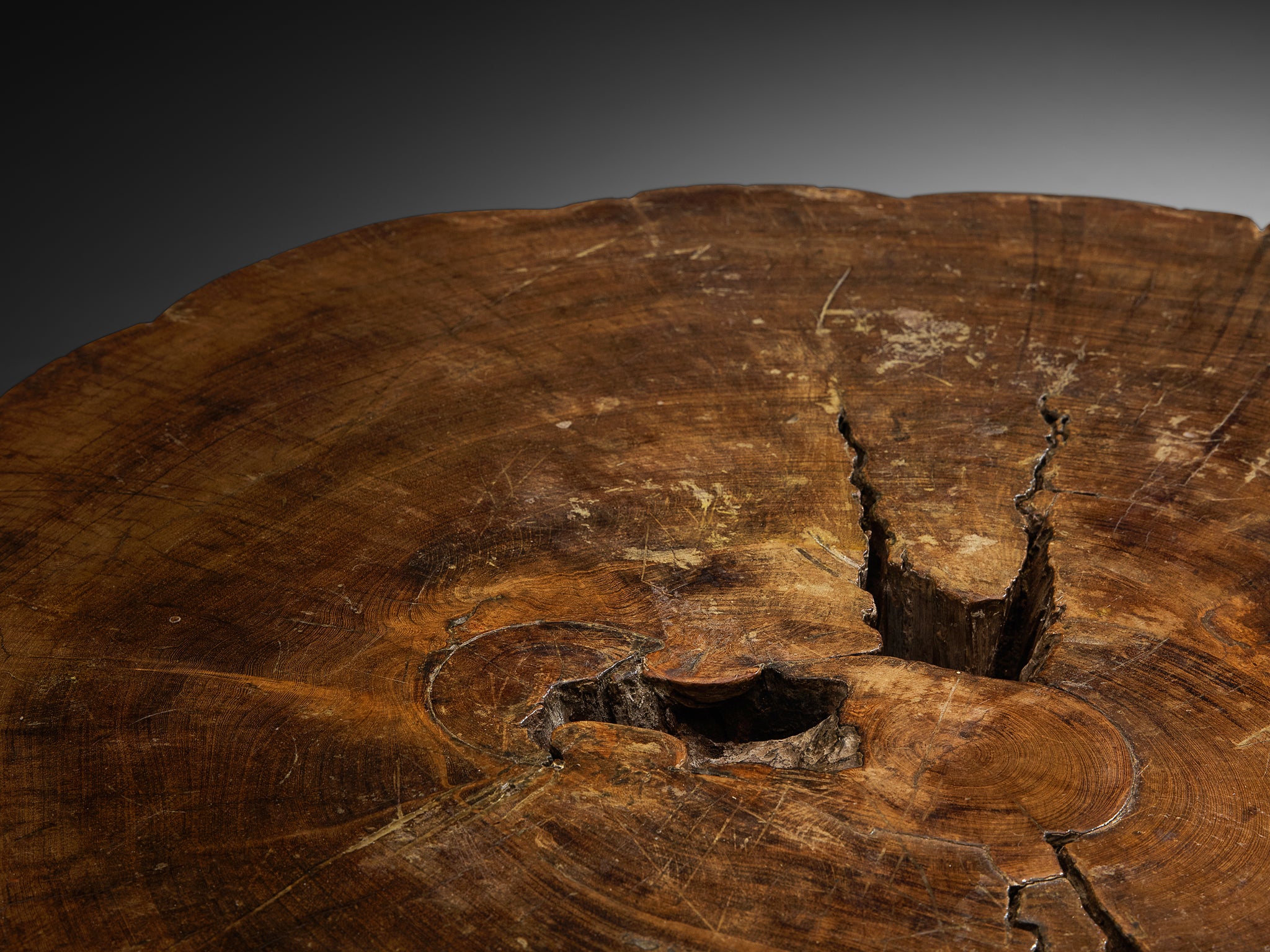 José Zanine Caldas Hand-Carved Coffee Table in Brazilian Hardwood Tables Morentz