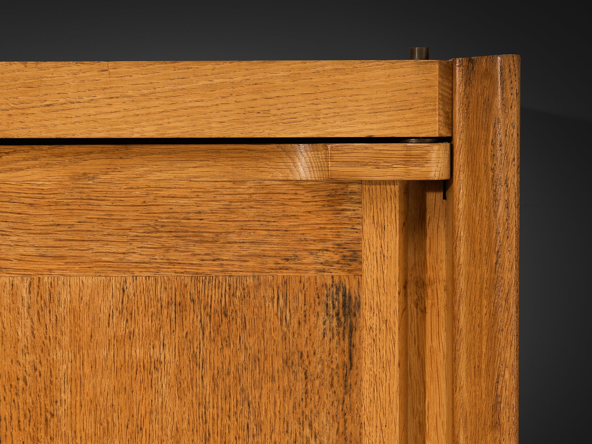 Guillerme & Chambron Highboard in Oak with Ceramic Handles Case pieces and storage cabinets Morentz