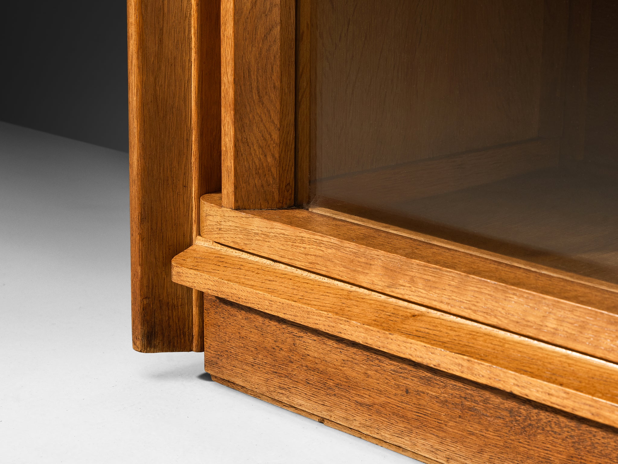 Guillerme & Chambron Highboard in Oak with Ceramic Handles Case pieces and storage cabinets Morentz