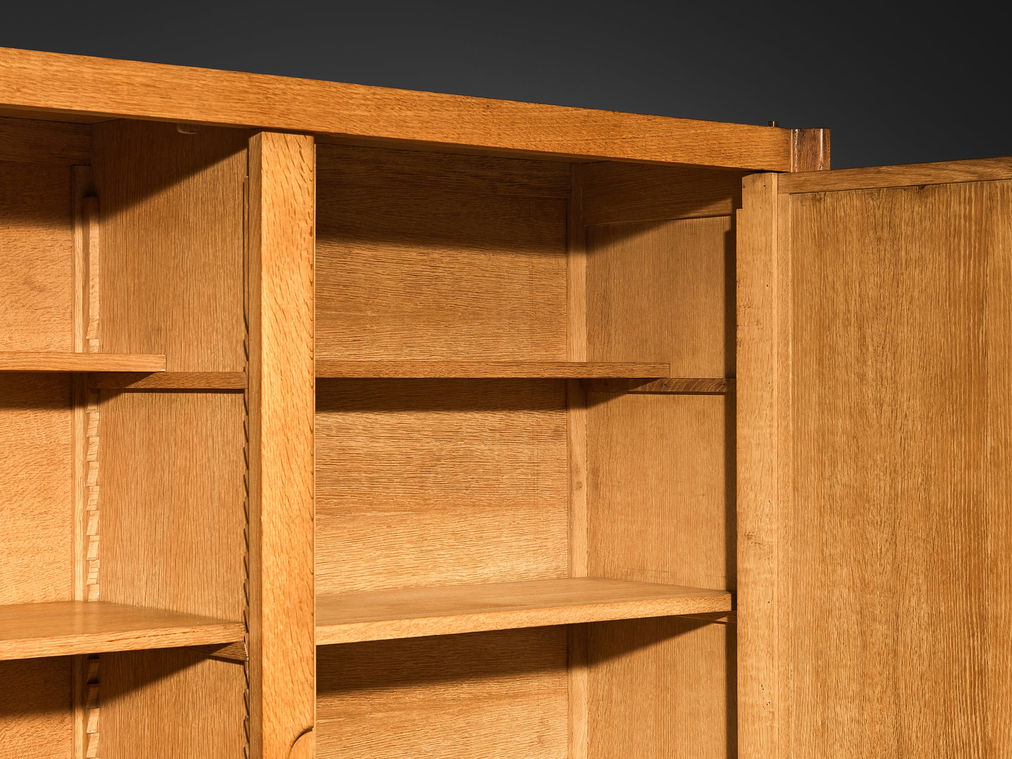 Guillerme & Chambron Highboard in Oak with Ceramic Handles Case pieces and storage cabinets Morentz