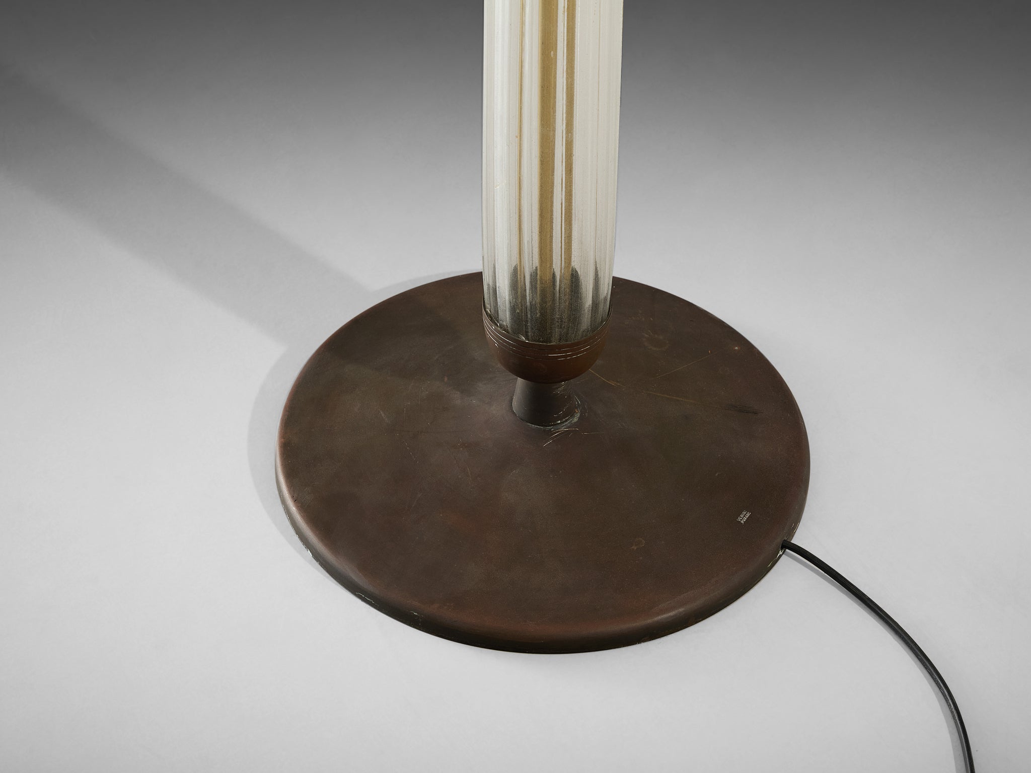 Tomaso Buzzi for Venini Floor Lamp in Glass and Gold Leaf Lighting Morentz