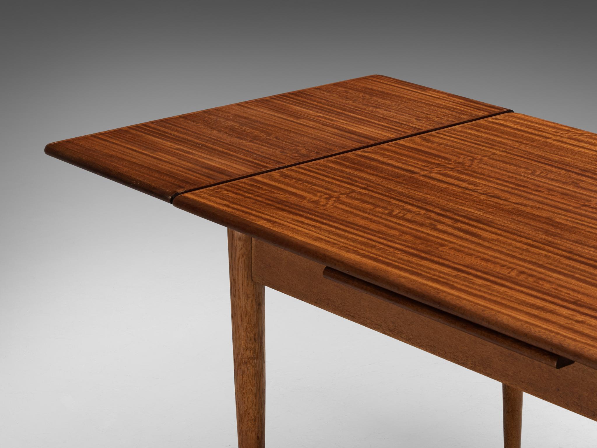 Scandinavian Modern Extendable Dining Table in Mahogany and Oak tables Morentz