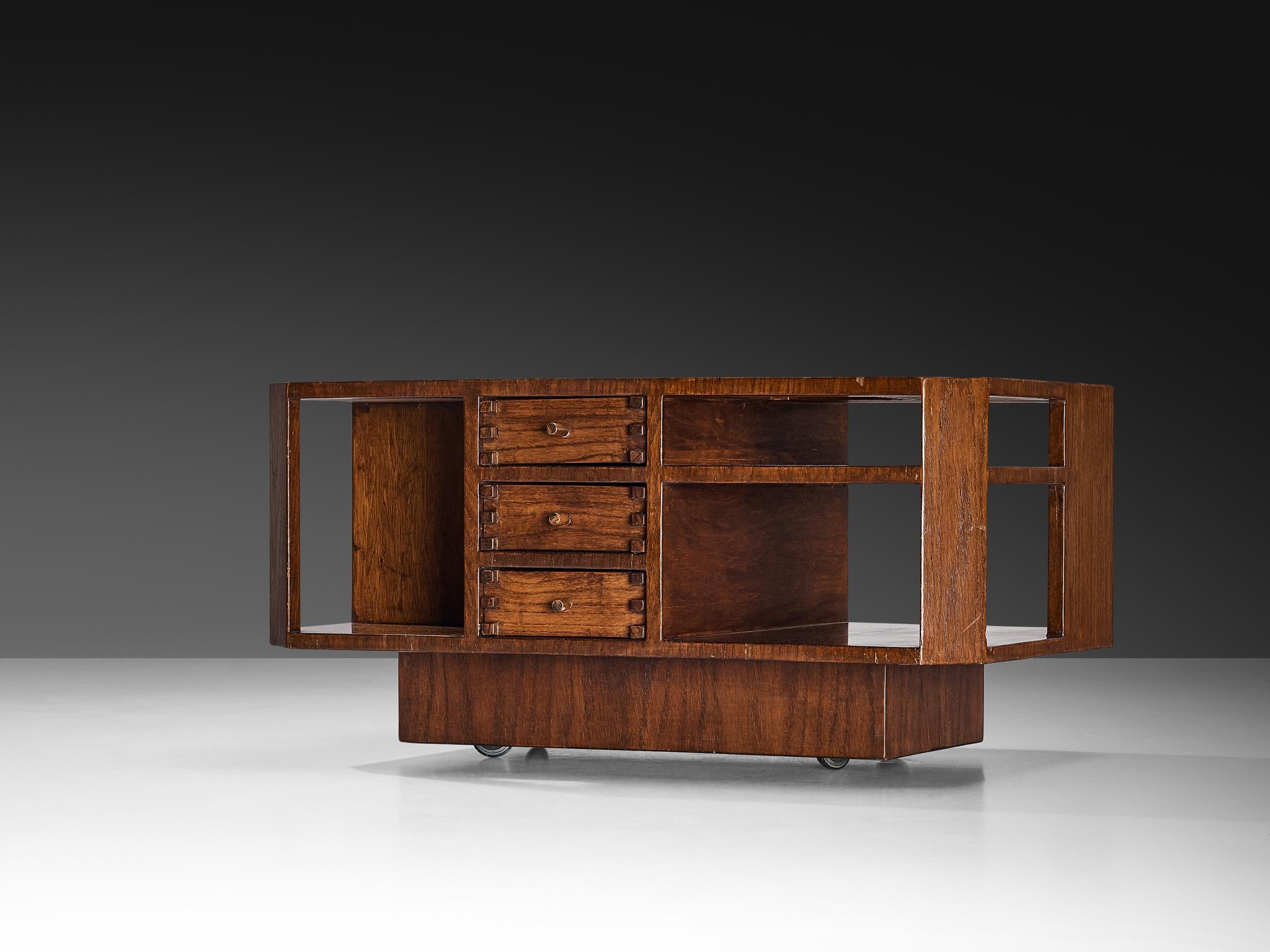 Giuseppe Rivadossi Coffee Table with Storage Compartments in Oak tables Morentz