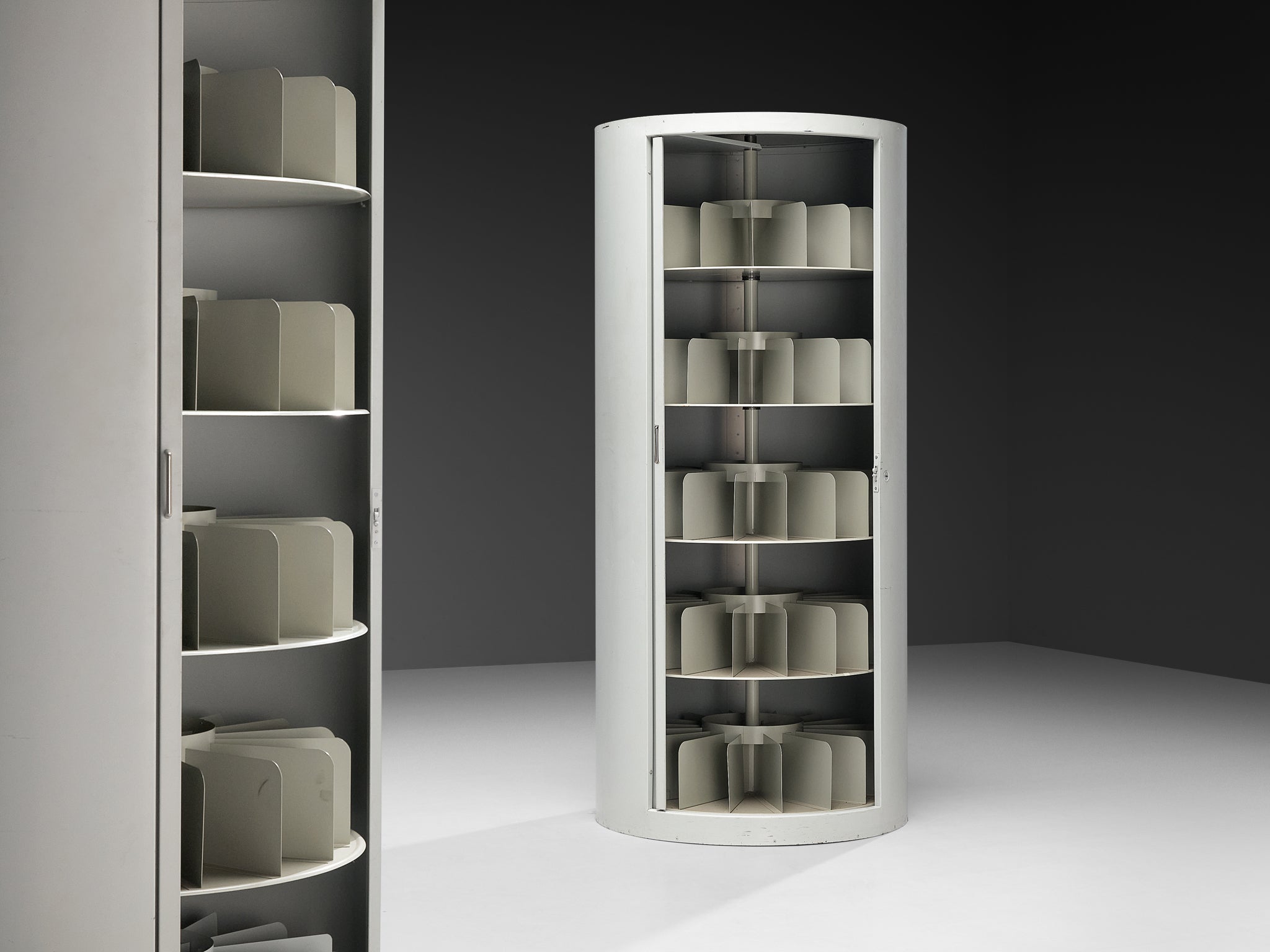 Mid-Century Tall Filing Archive Cabinets in Steel Case pieces and storage cabinets Morentz