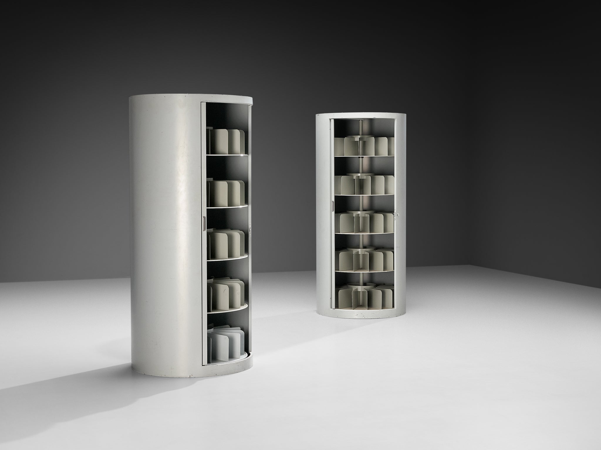 Mid-Century Tall Filing Archive Cabinets in Steel Case pieces and storage cabinets Morentz