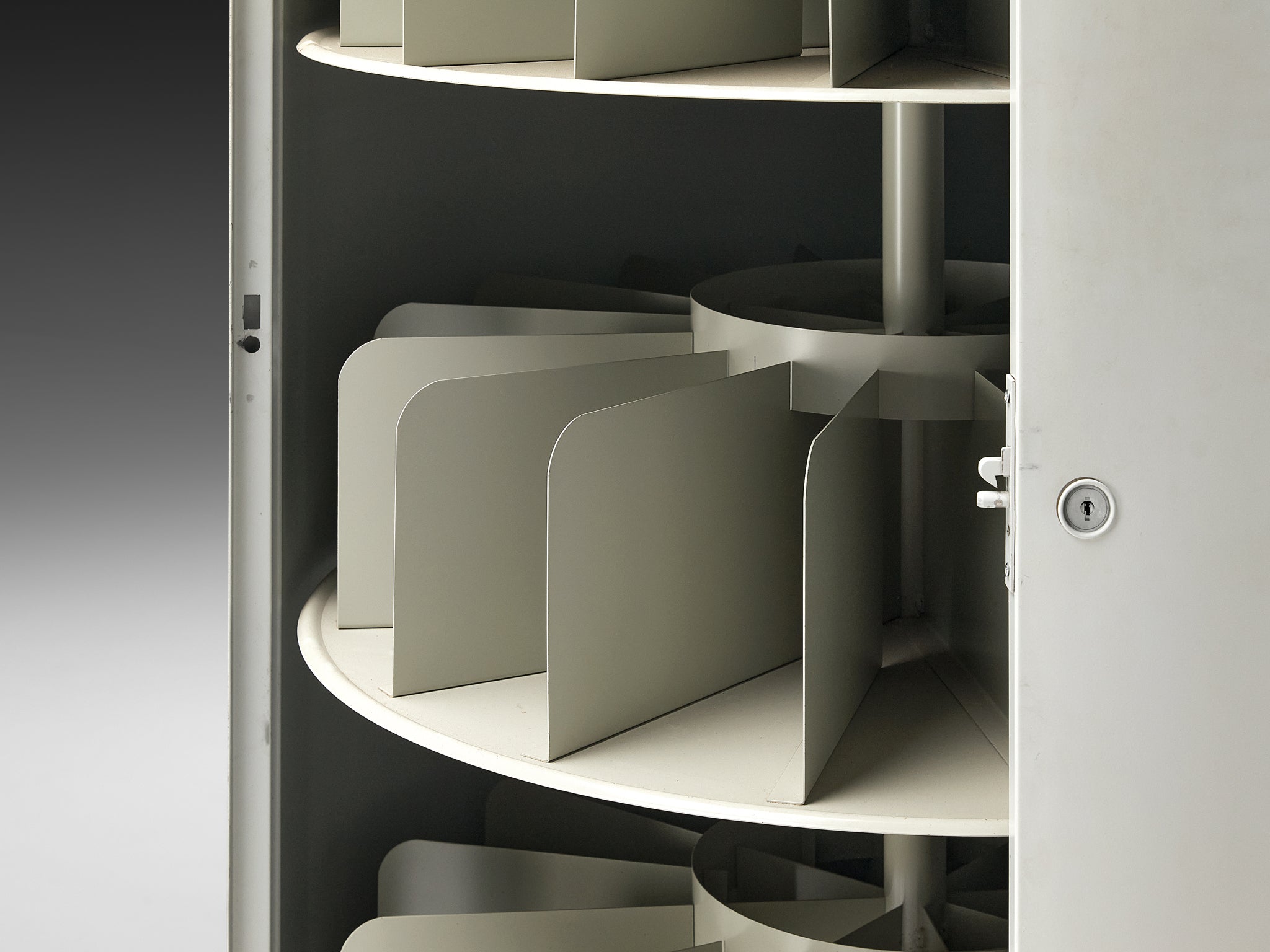 Mid-Century Tall Filing Archive Cabinet in Steel Case pieces and storage cabinets Morentz