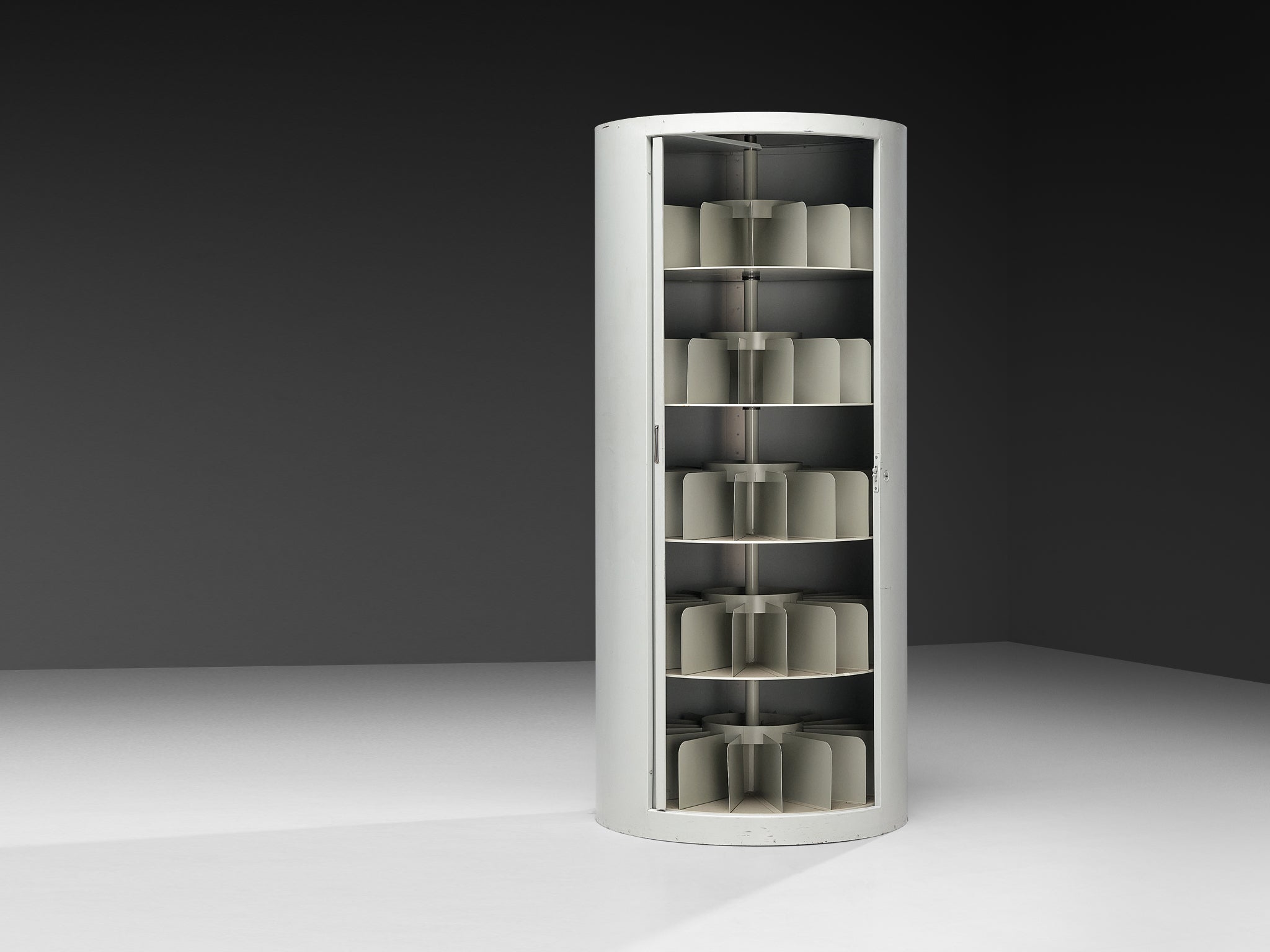 Mid-Century Tall Filing Archive Cabinet in Steel Case pieces and storage cabinets Morentz