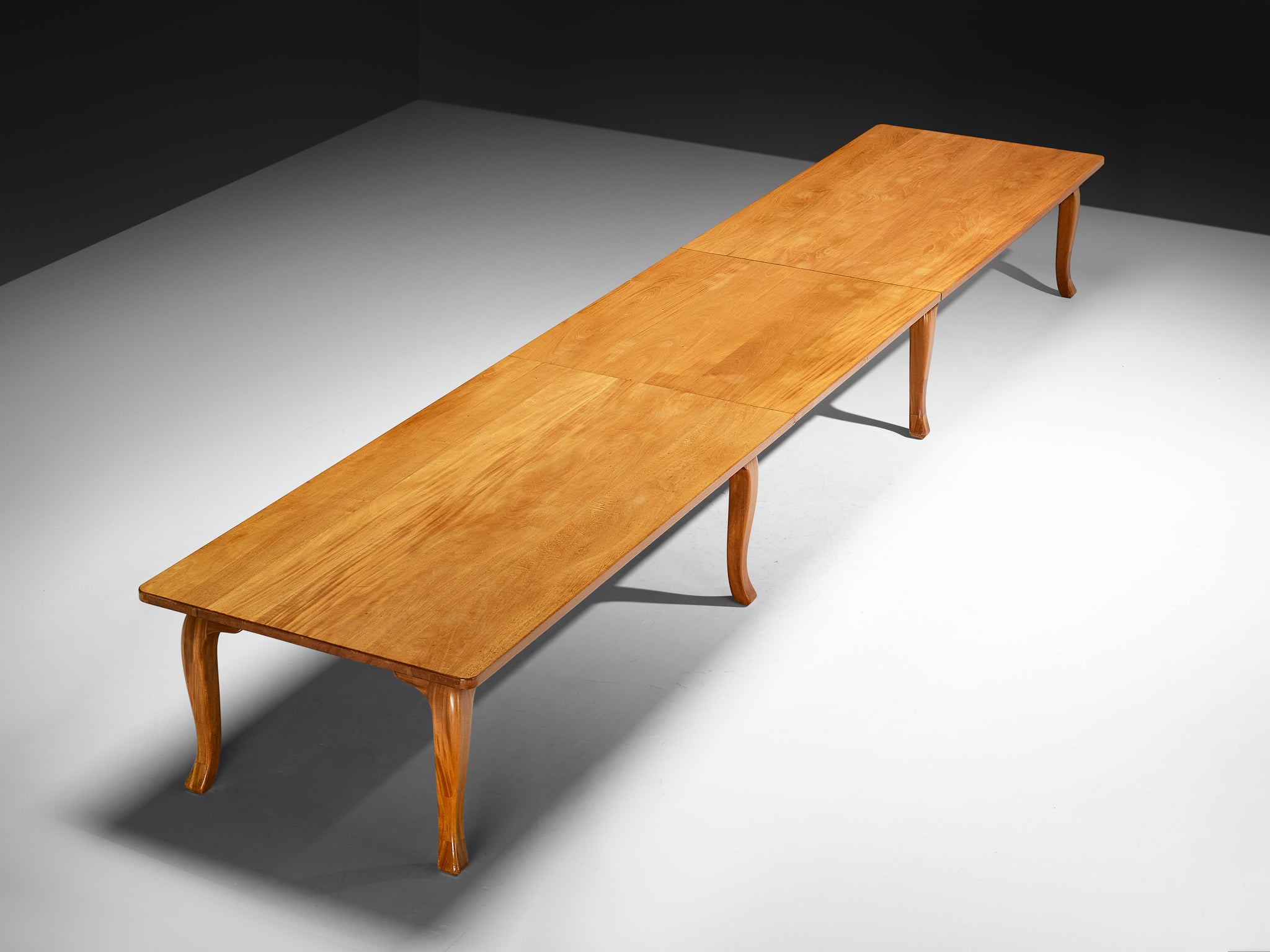 Danish Conference or Large Dining Table in Mahogany and Pine Tables Morentz