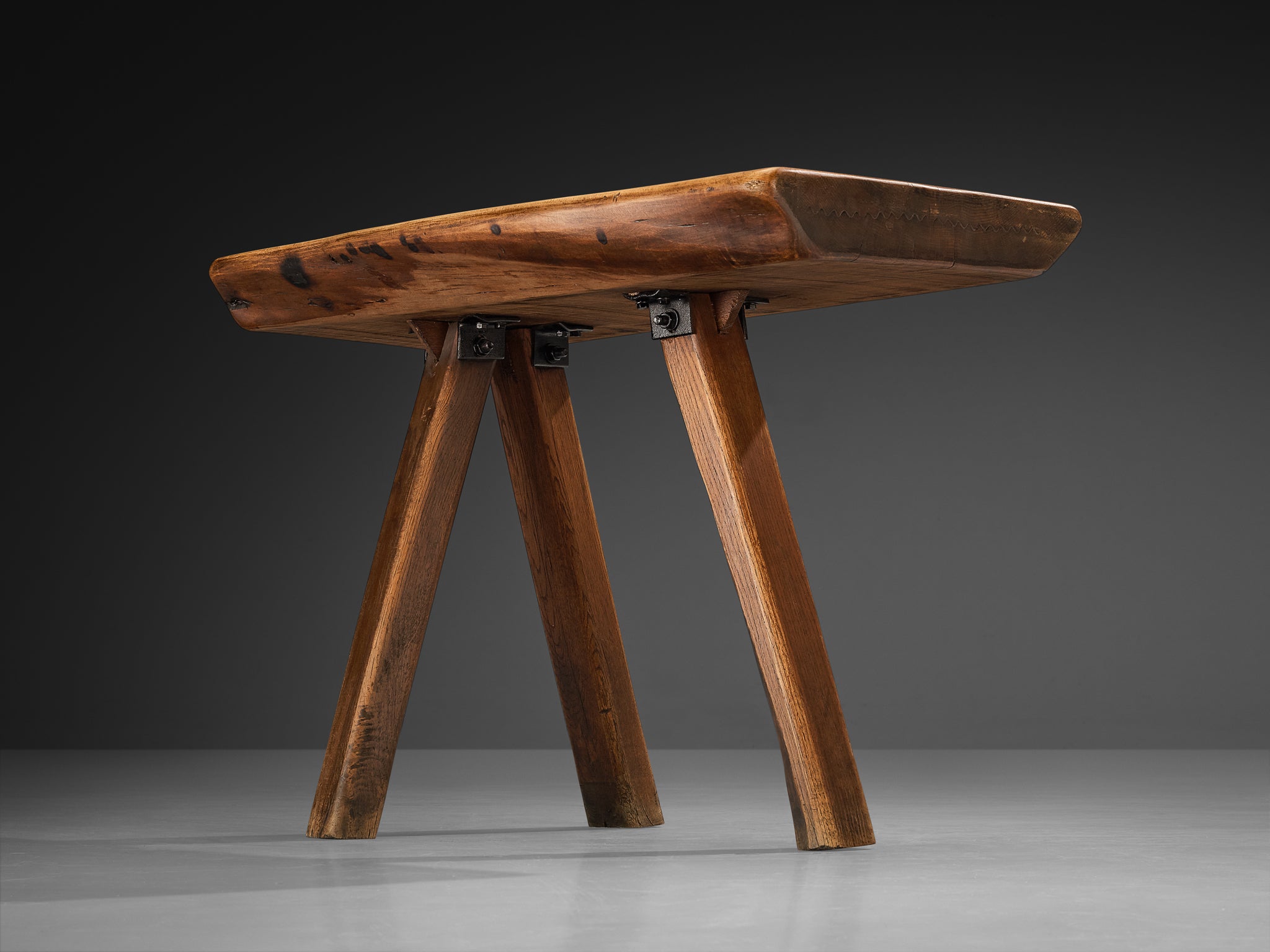 Mobichalet Brutalist Table in Oak Tables Morentz