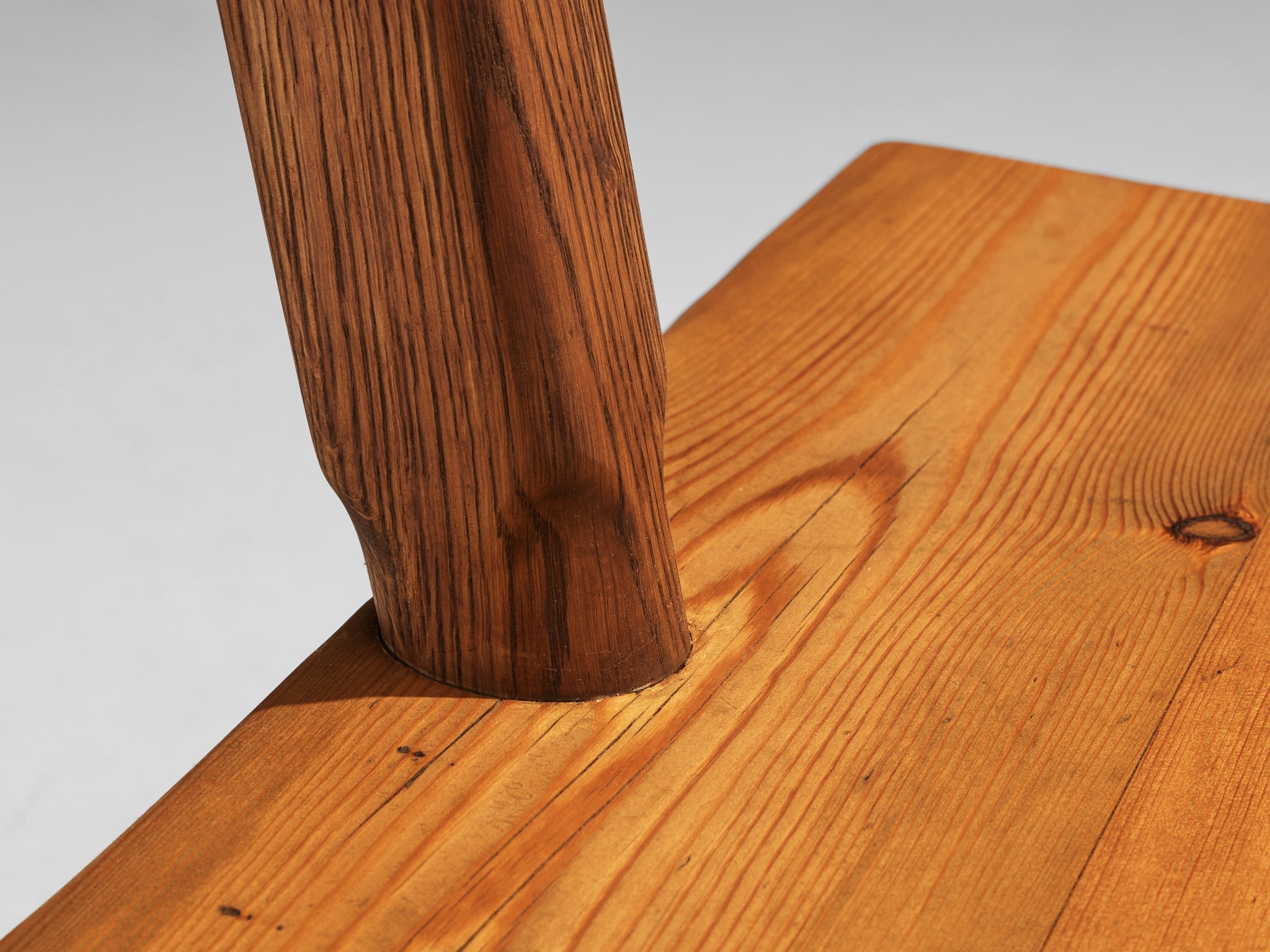 Mobichalet Brutalist Bench in Oak and Pine seating Morentz