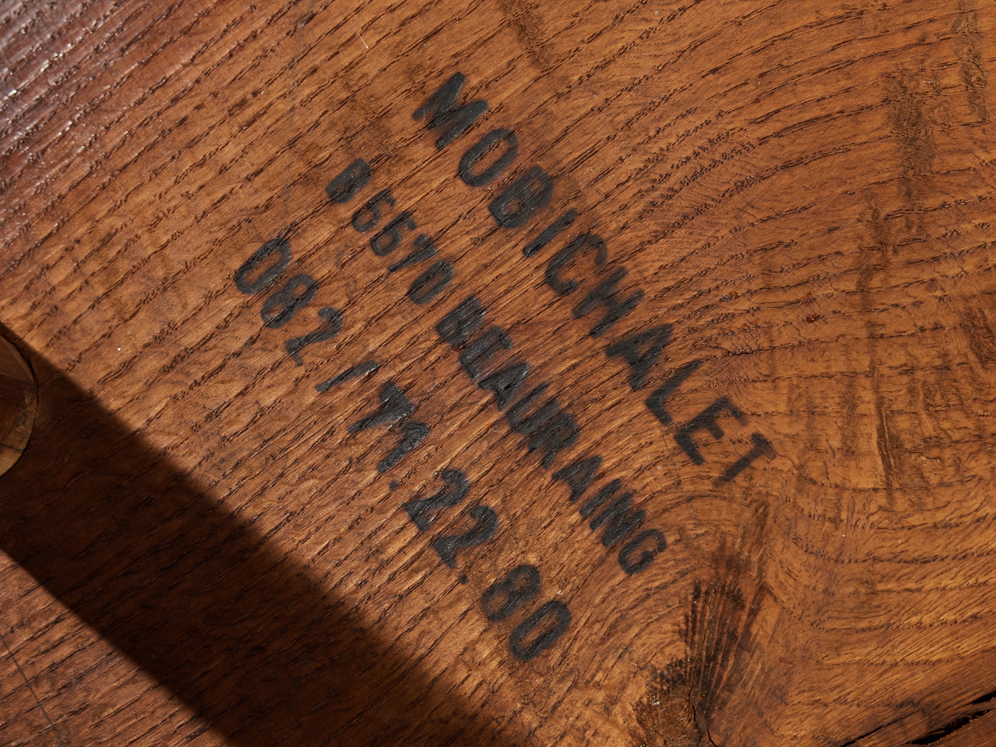 Mobichalet Brutalist Table with Chair and Stool in Oak tables Morentz