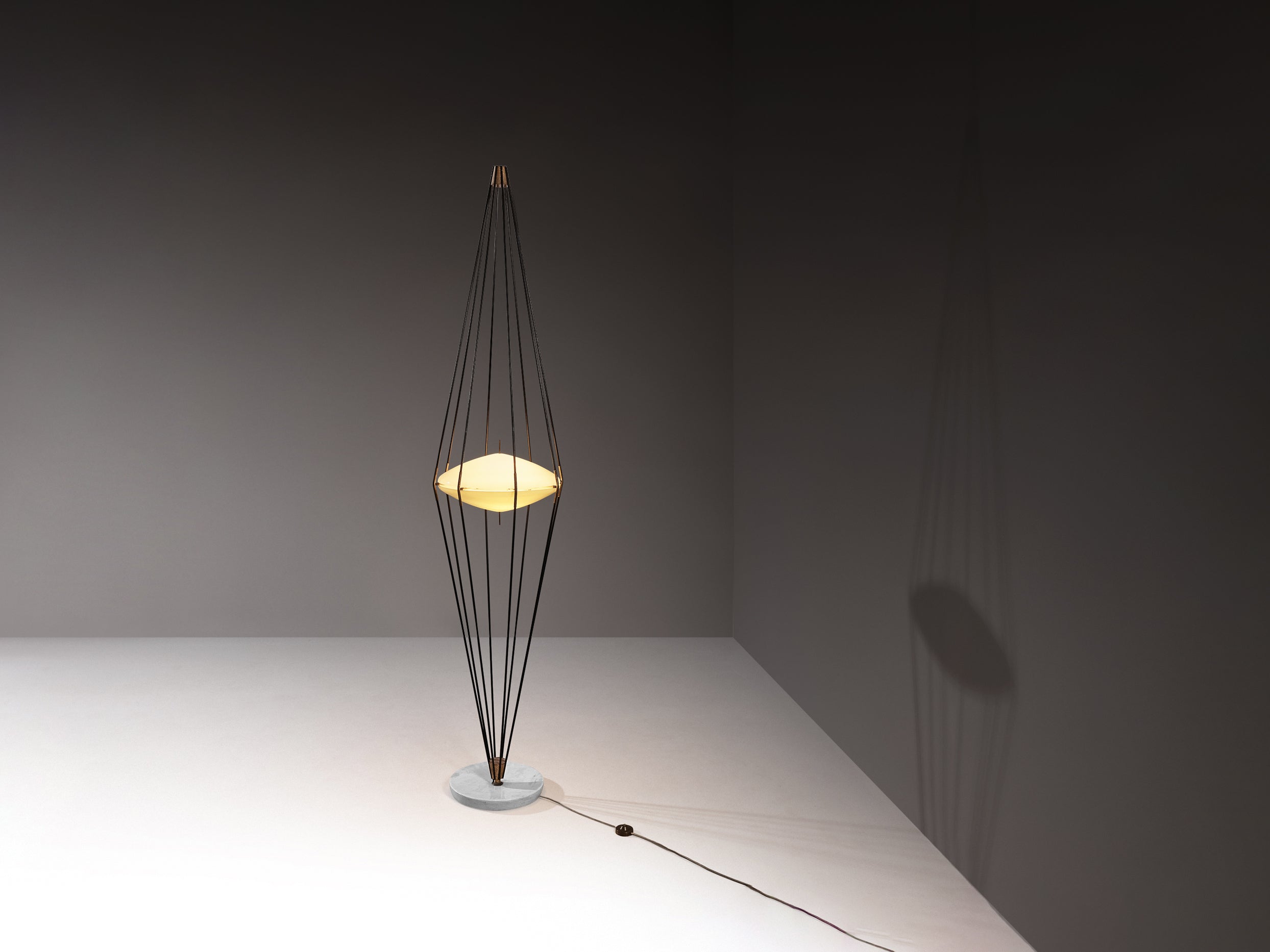 Angelo Lelii for Arredoluce 'Siluro' Floor Lamp lighting Morentz