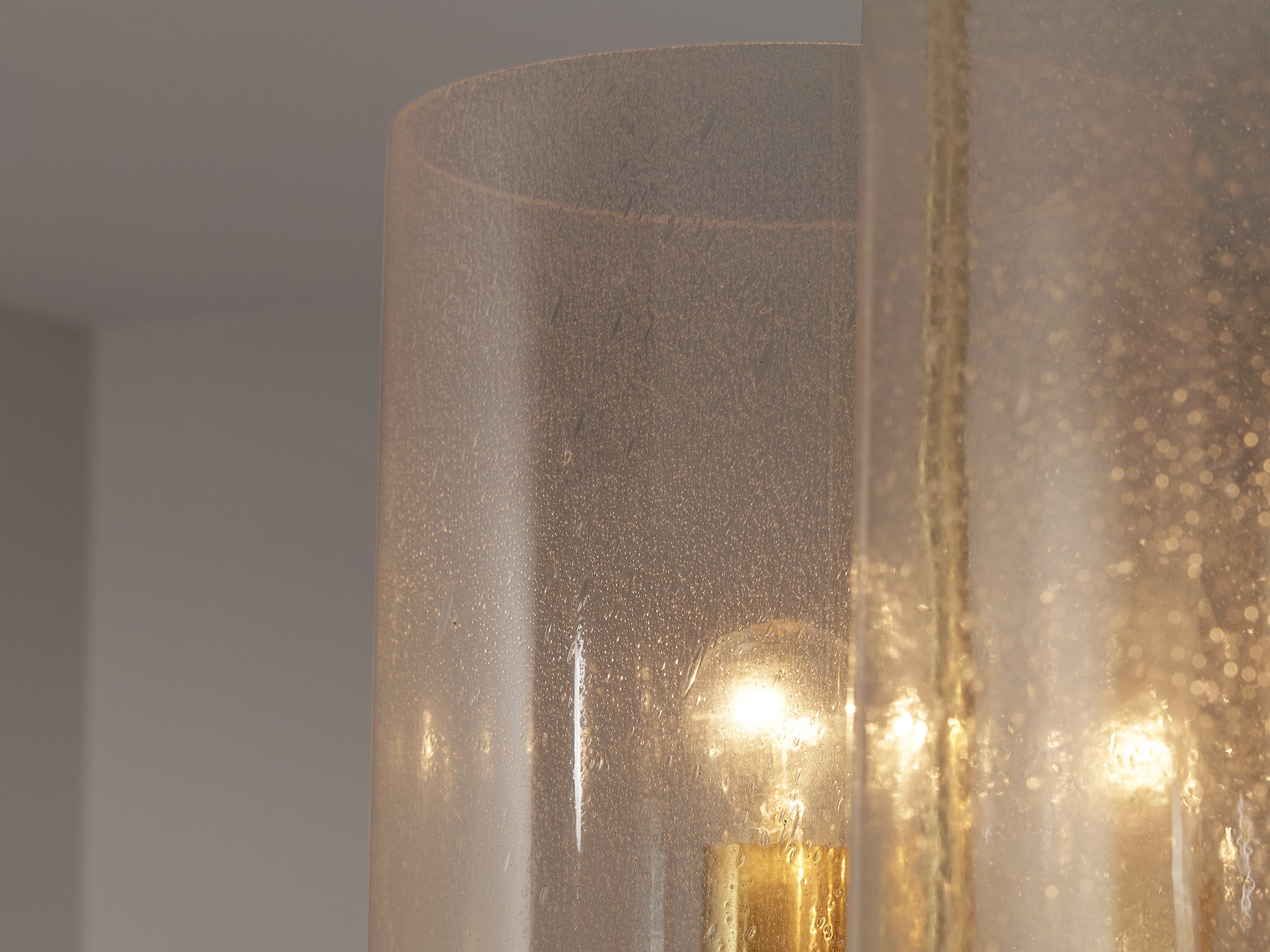 Hans-Agne Jakobsson Chandelier in Brass and Blown Glass Lighting Morentz