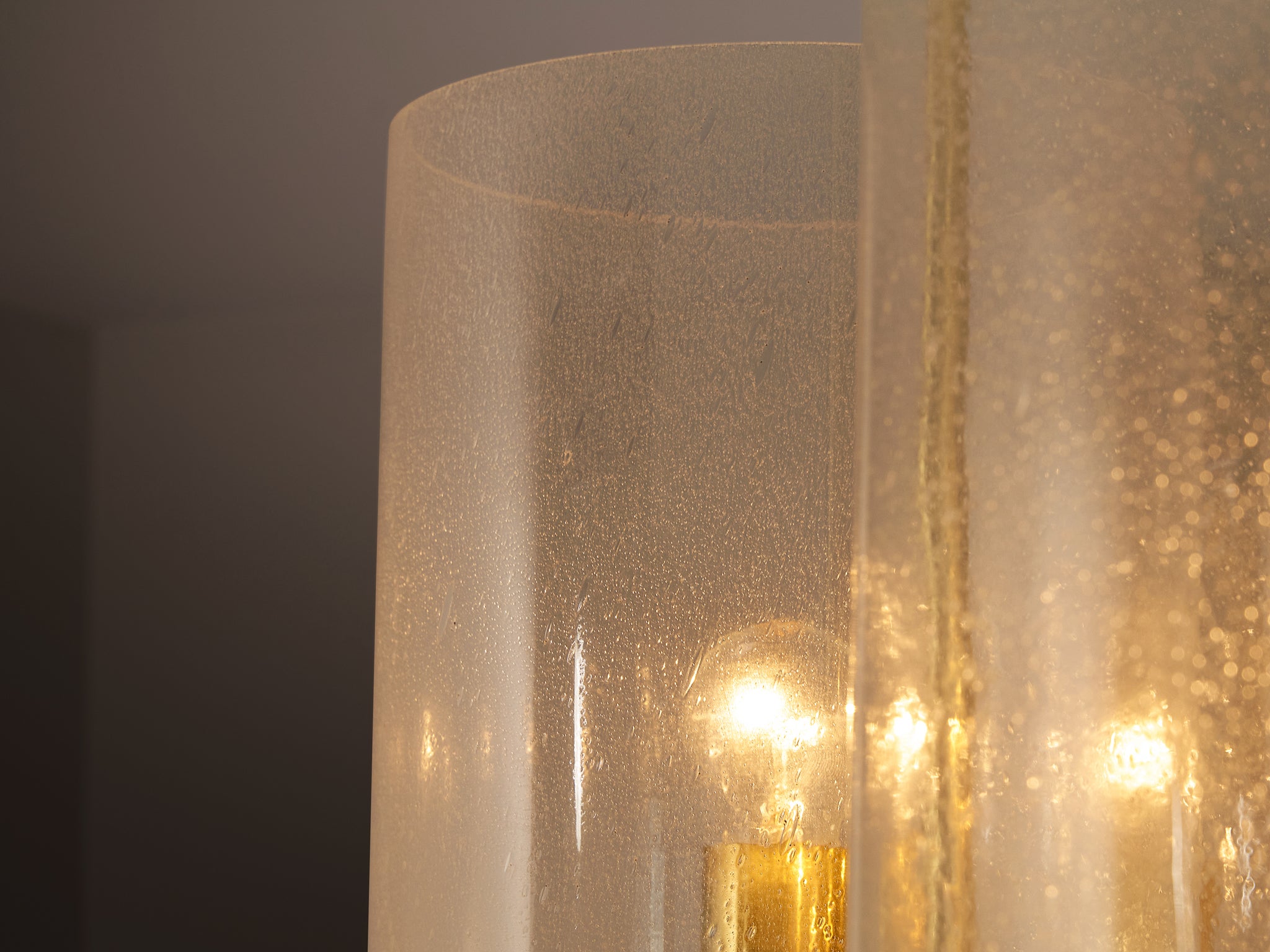 Hans-Agne Jakobsson Chandelier in Brass and Blown Glass