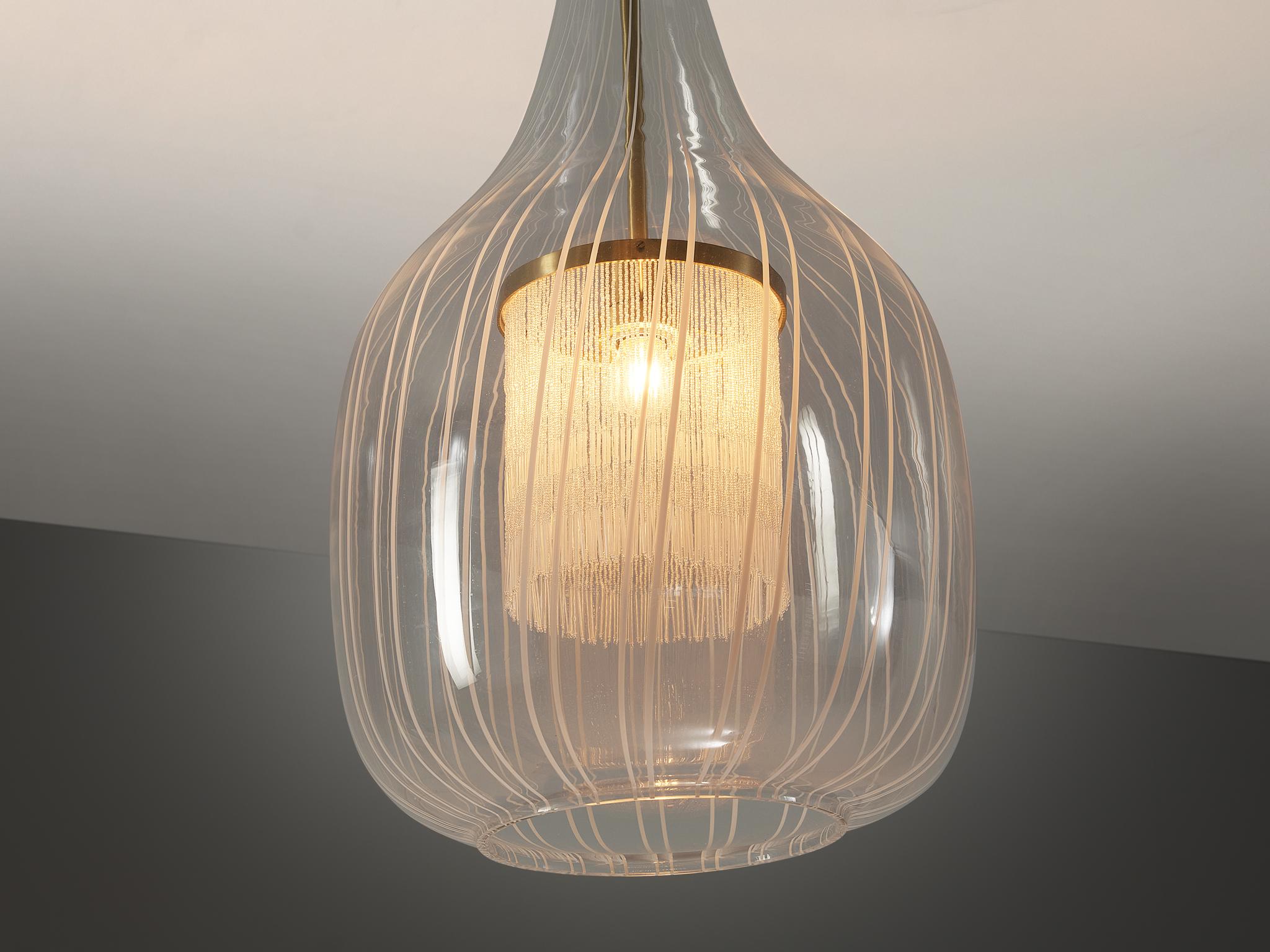 Angelo Brotto Pendant in Murano Glass lighting Morentz