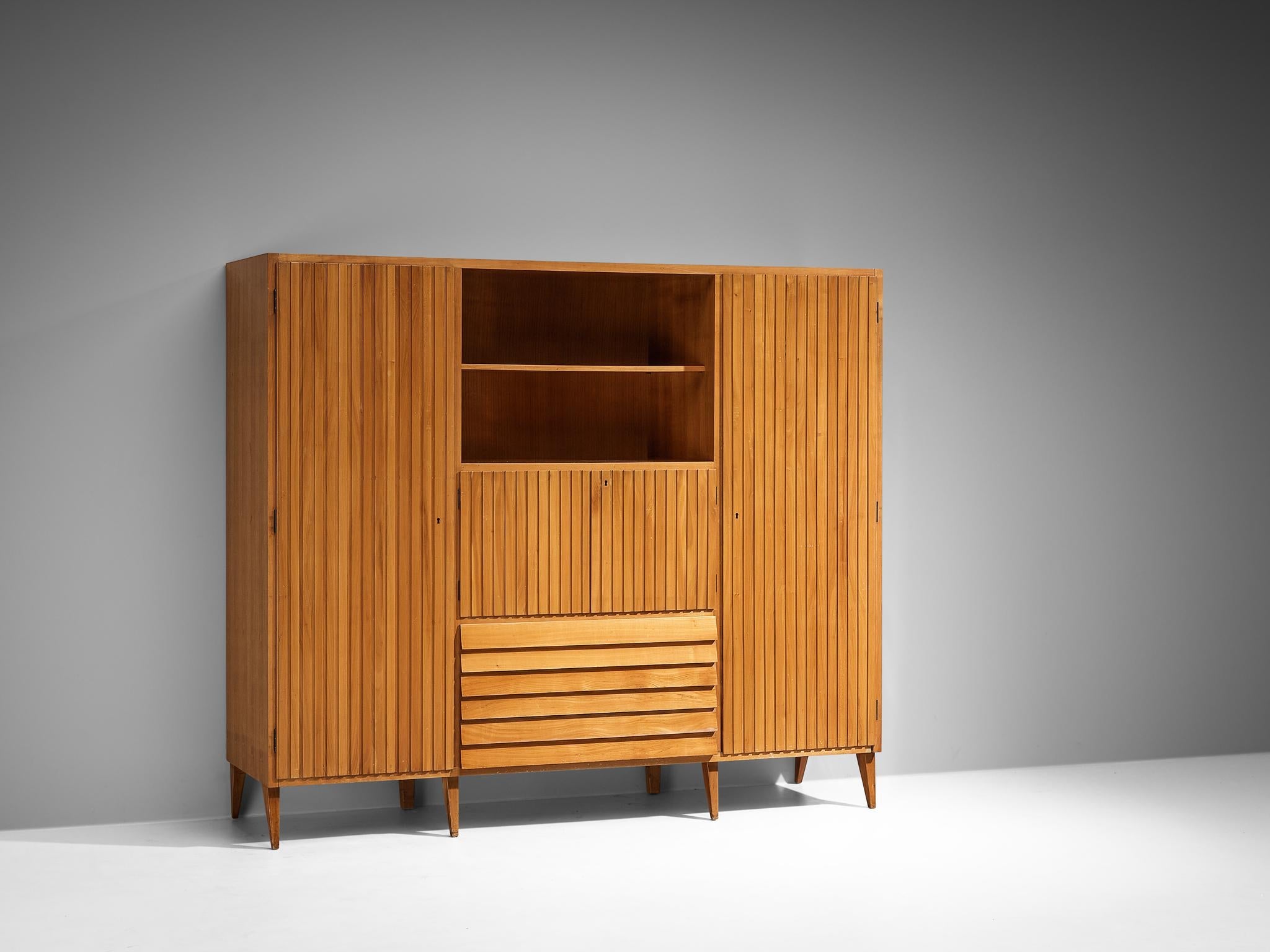 La Permanente Mobili Cantù Highboard in Maple case pieces and storage cabinets Morentz