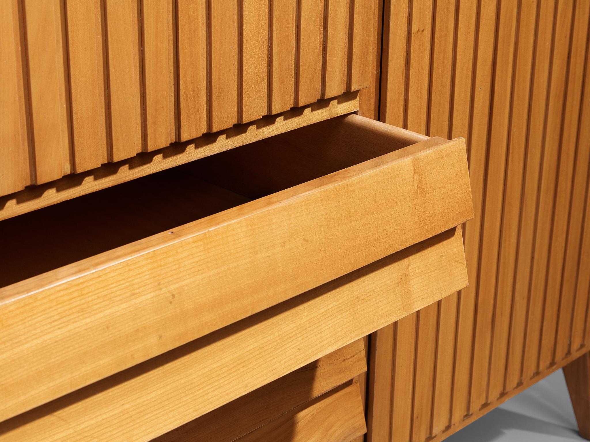 La Permanente Mobili Cantù Highboard in Maple case pieces and storage cabinets Morentz