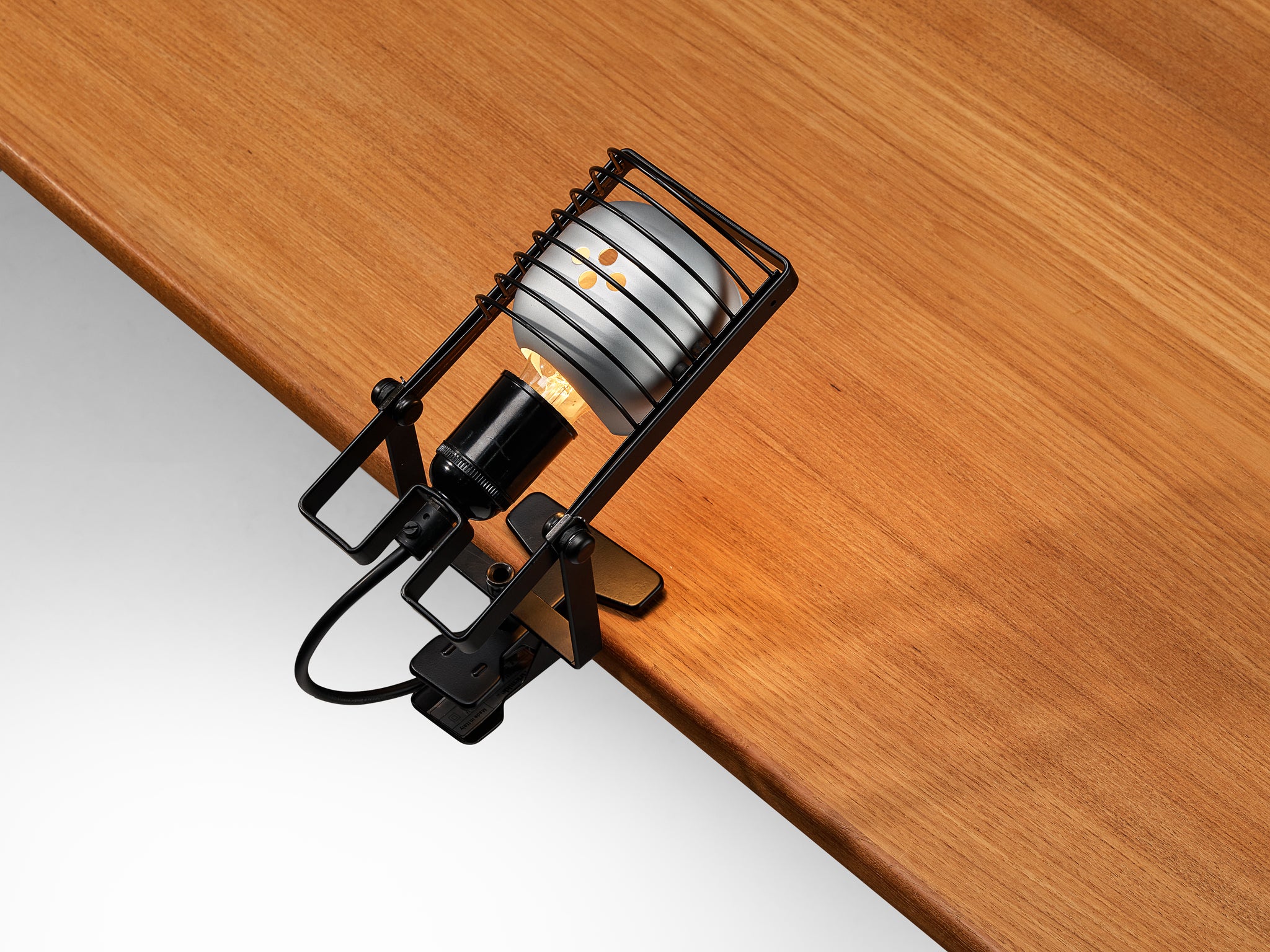 Ernesto Gismondi for Artemide 'Sintesi Faretto Morsetto' Black Clamp Light Lighting Morentz