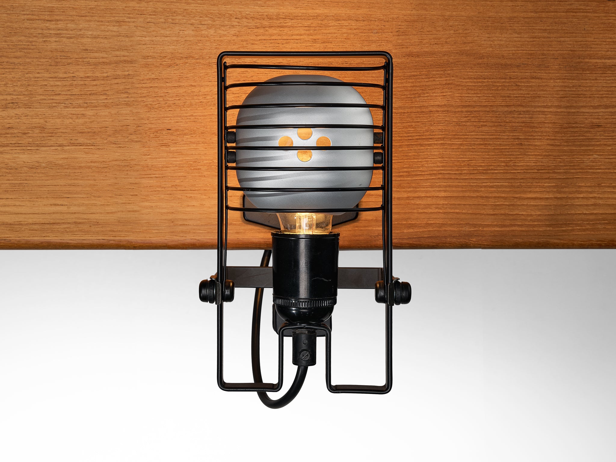 Ernesto Gismondi for Artemide 'Sintesi Faretto Morsetto' Black Clamp Light Lighting Morentz