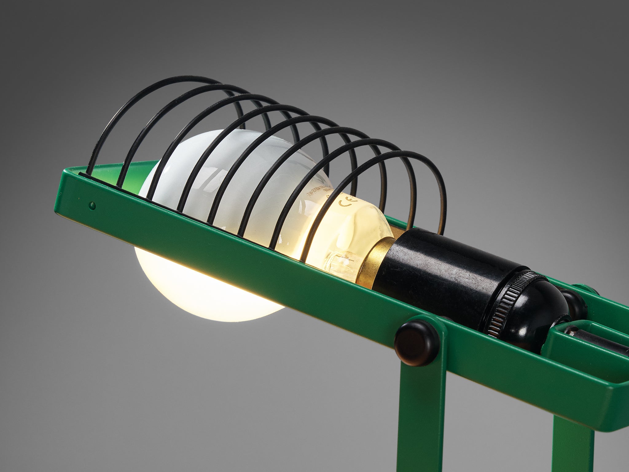 Ernesto Gismondi for Artemide First Edition 'Sintesi' Lamp in Green lighting Morentz
