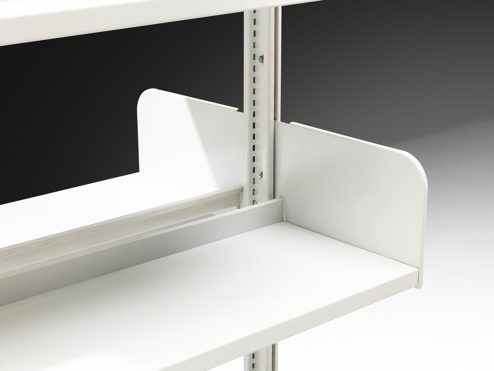 Lips Vago Double 'Congresso' Bookcase in White Steel