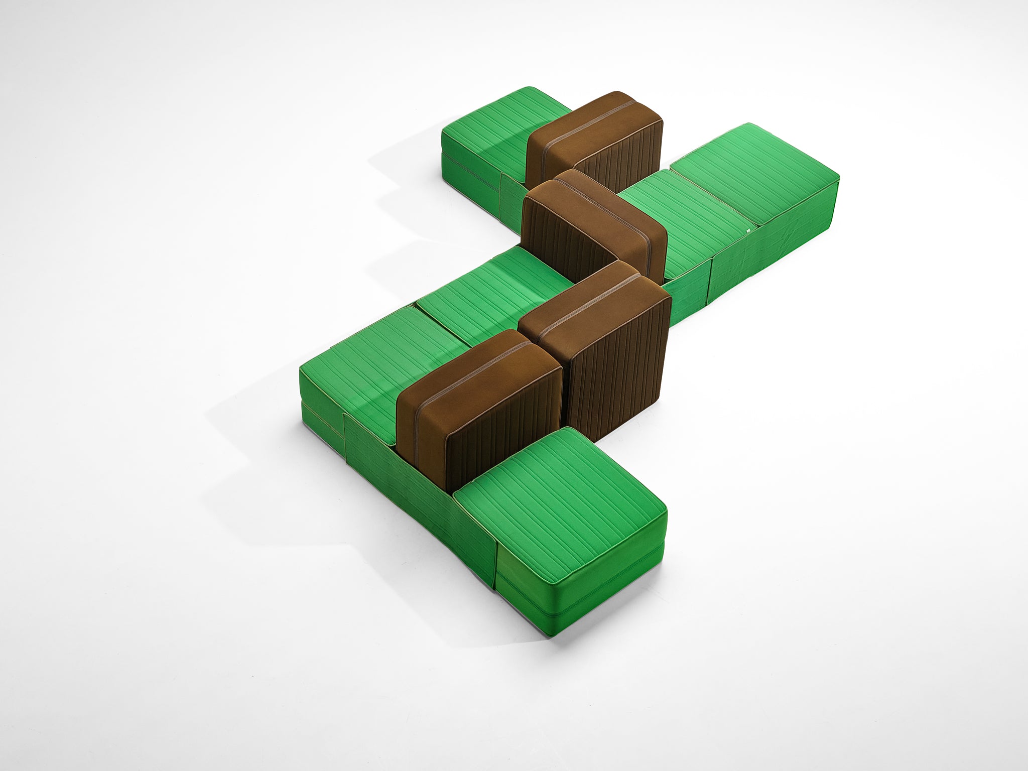 De Pas, D’Urbino & Lomazzi for Zanotta 'Settebello' Sectional Sofa Seating Morentz